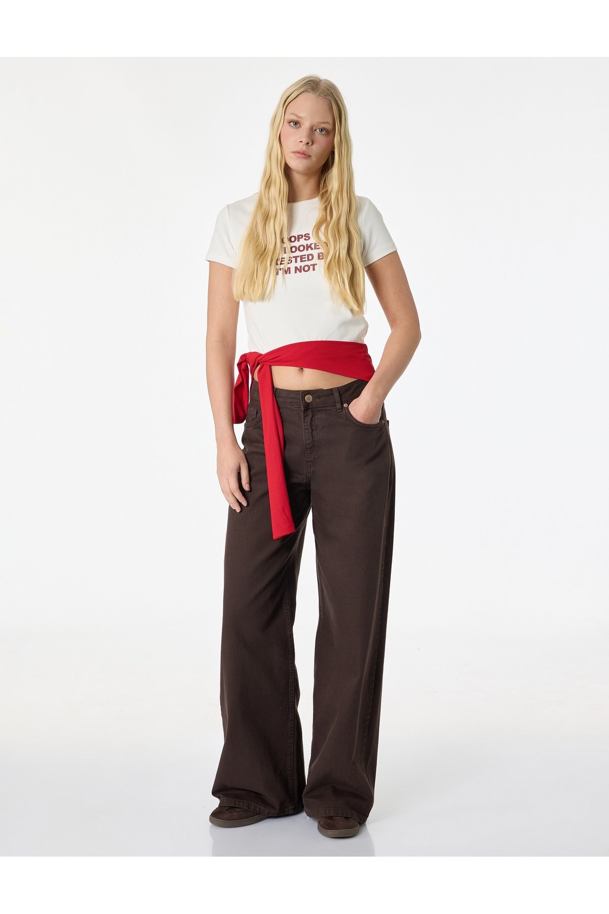 Slim Fit Kısa Kollu Bisiklet Yaka Baskılı Tişört