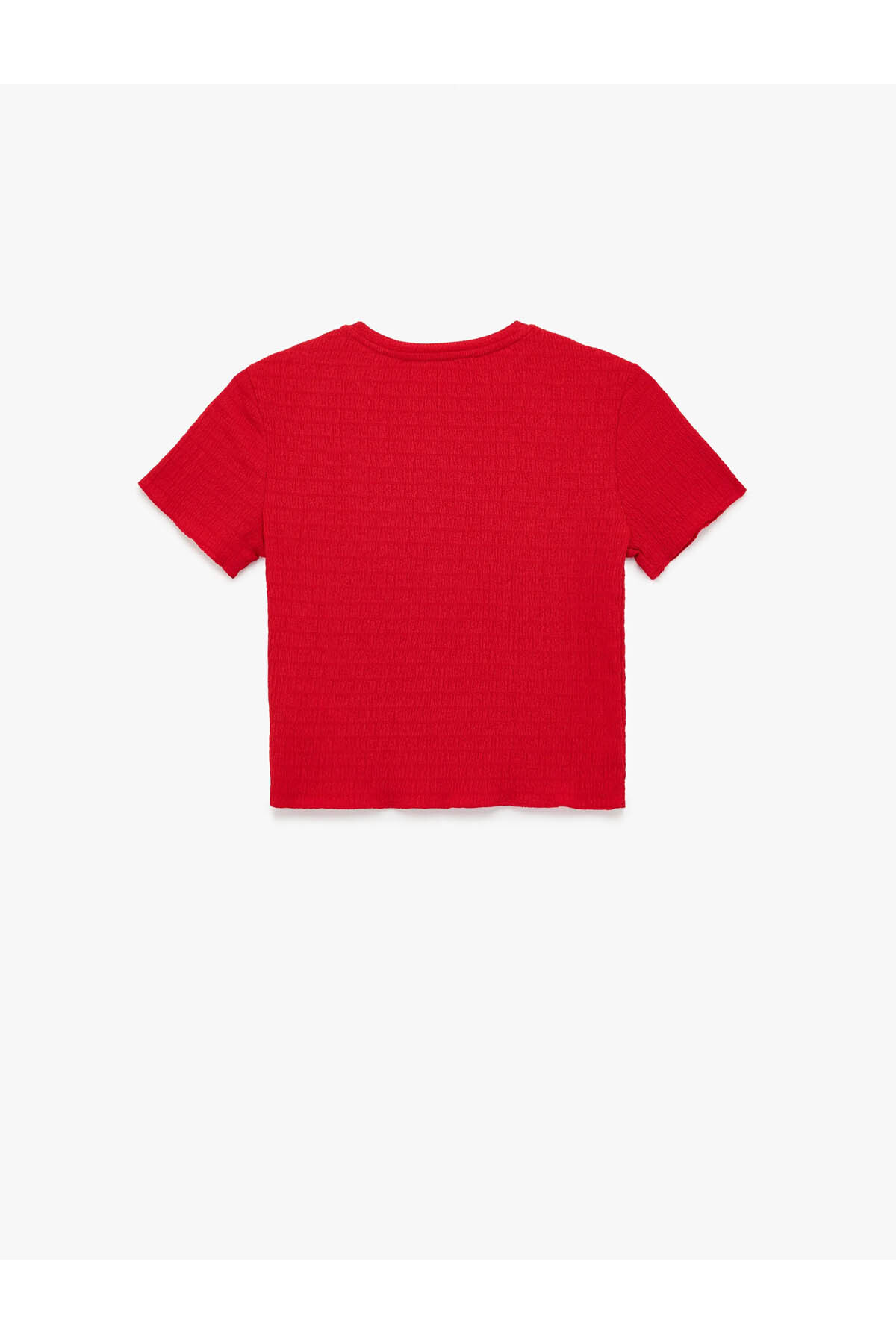 Slim Fit Kısa Kollu Bisiklet Yaka Baskılı Tişört