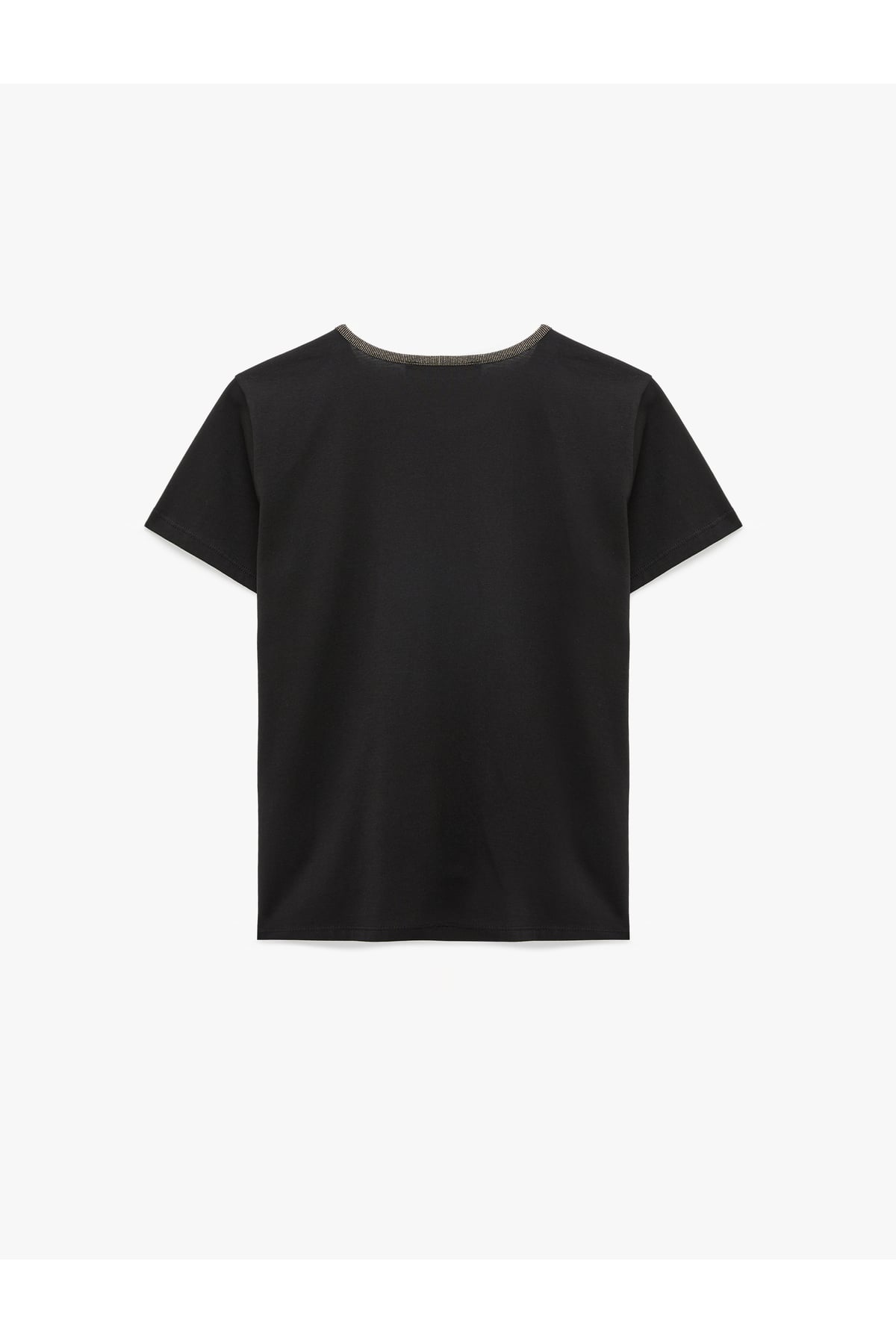 Slim Fit Kısa Kollu Bisiklet Yaka Pamuklu Tişört