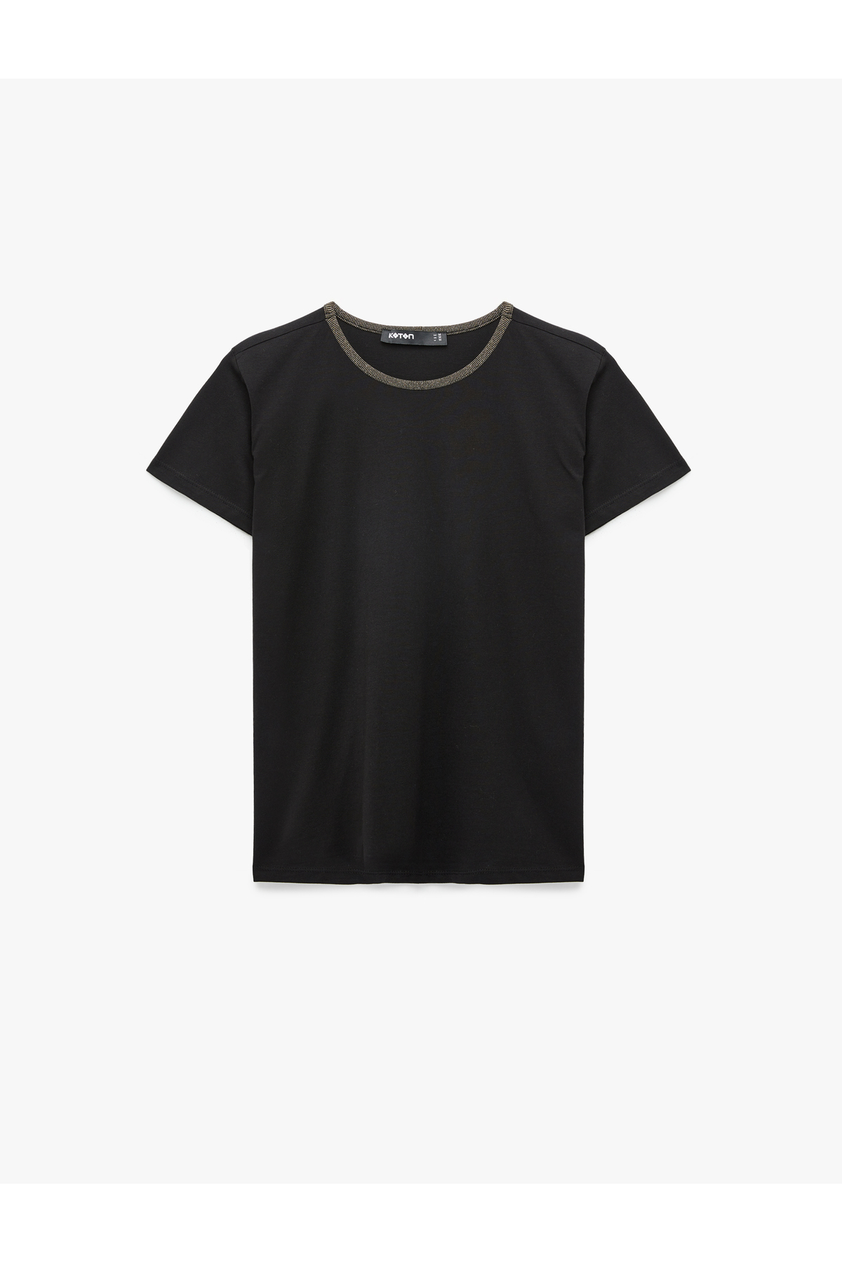 Slim Fit Kısa Kollu Bisiklet Yaka Pamuklu Tişört