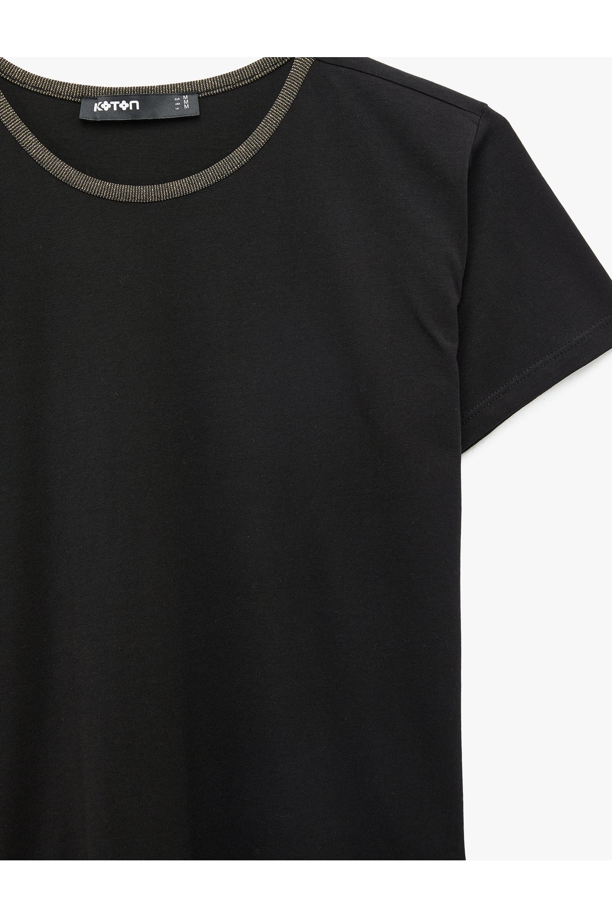 Slim Fit Kısa Kollu Bisiklet Yaka Pamuklu Tişört