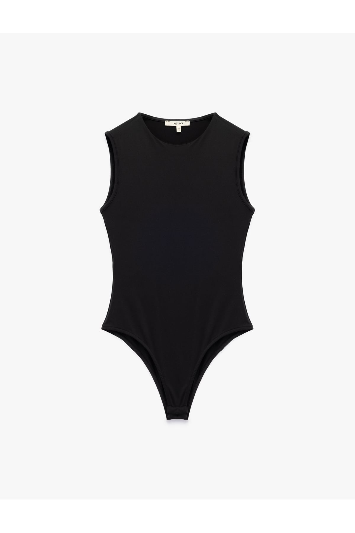 Slim Fit Kolsuz Bisiklet Yaka Bodysuit