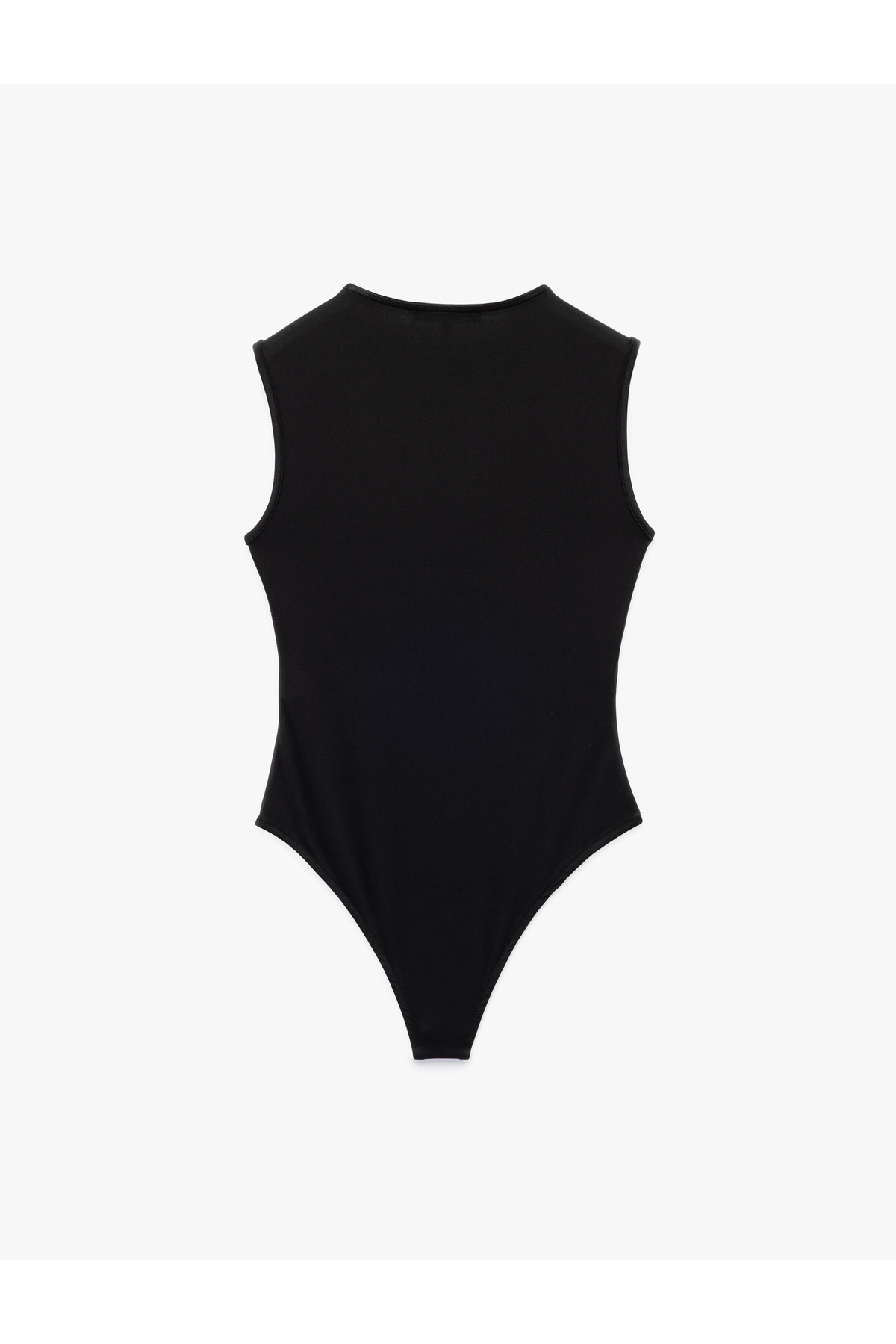 Slim Fit Kolsuz Bisiklet Yaka Bodysuit
