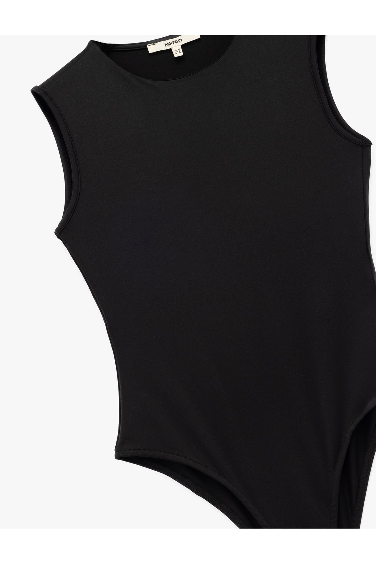 Slim Fit Kolsuz Bisiklet Yaka Bodysuit