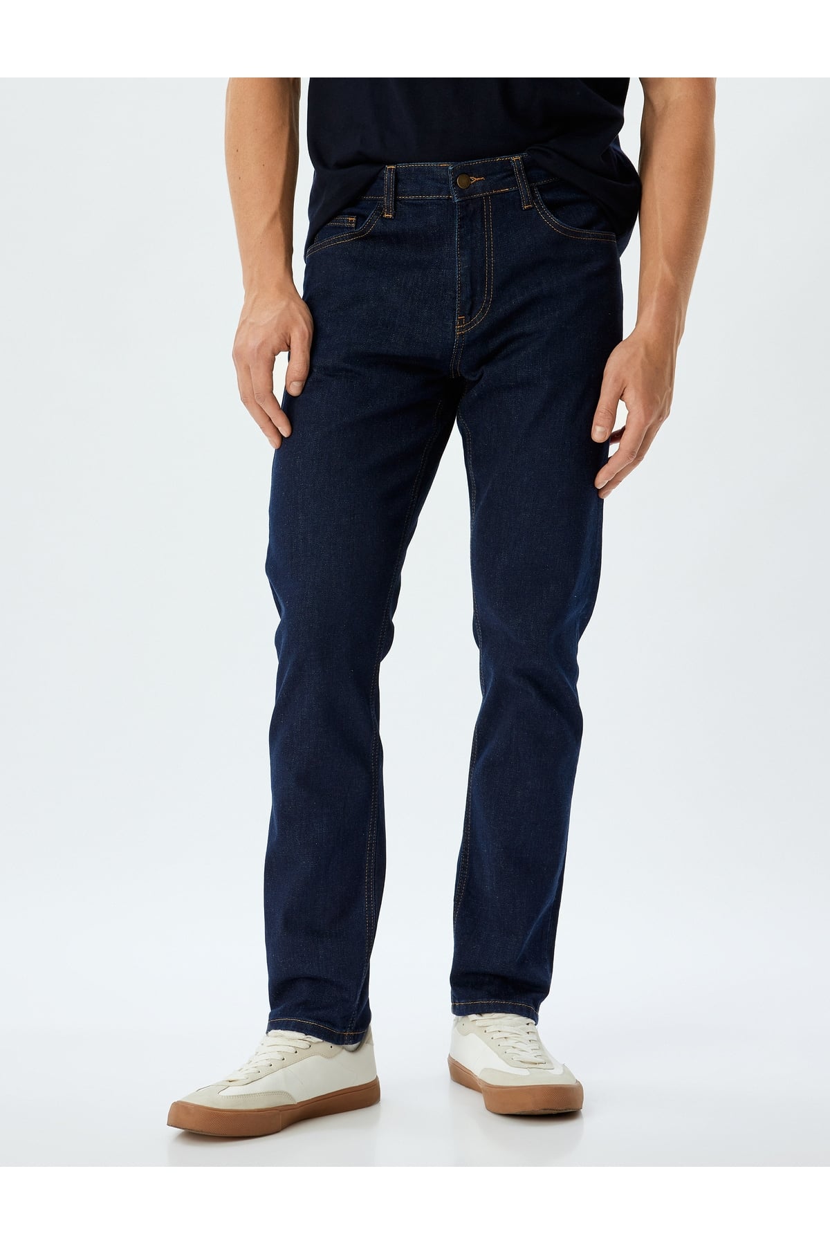 Slim Fit Kot Pantolon - Brad Jean 5wam40112ıd Koyu Indigo