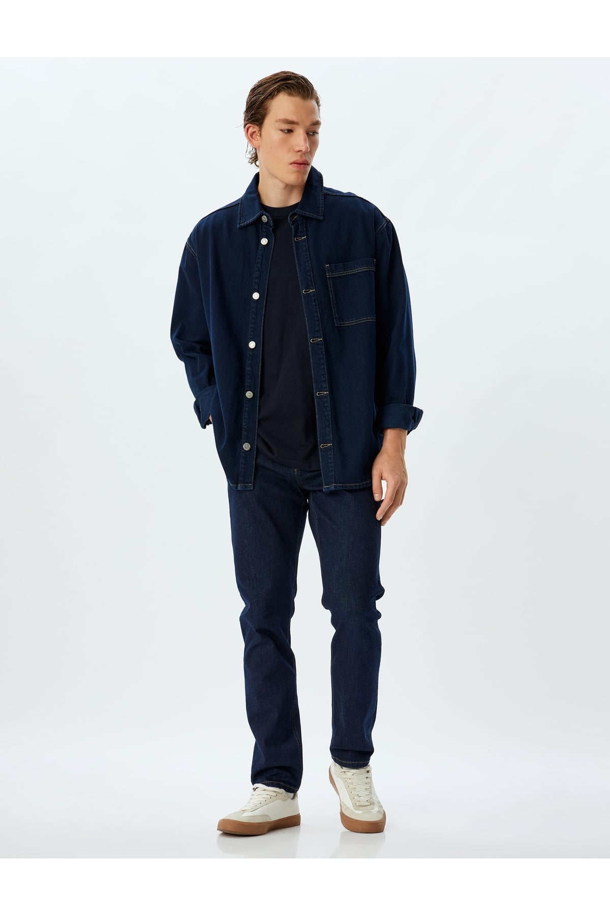 Slim Fit Kot Pantolon - Brad Jean 5wam40112ıd Koyu Indigo