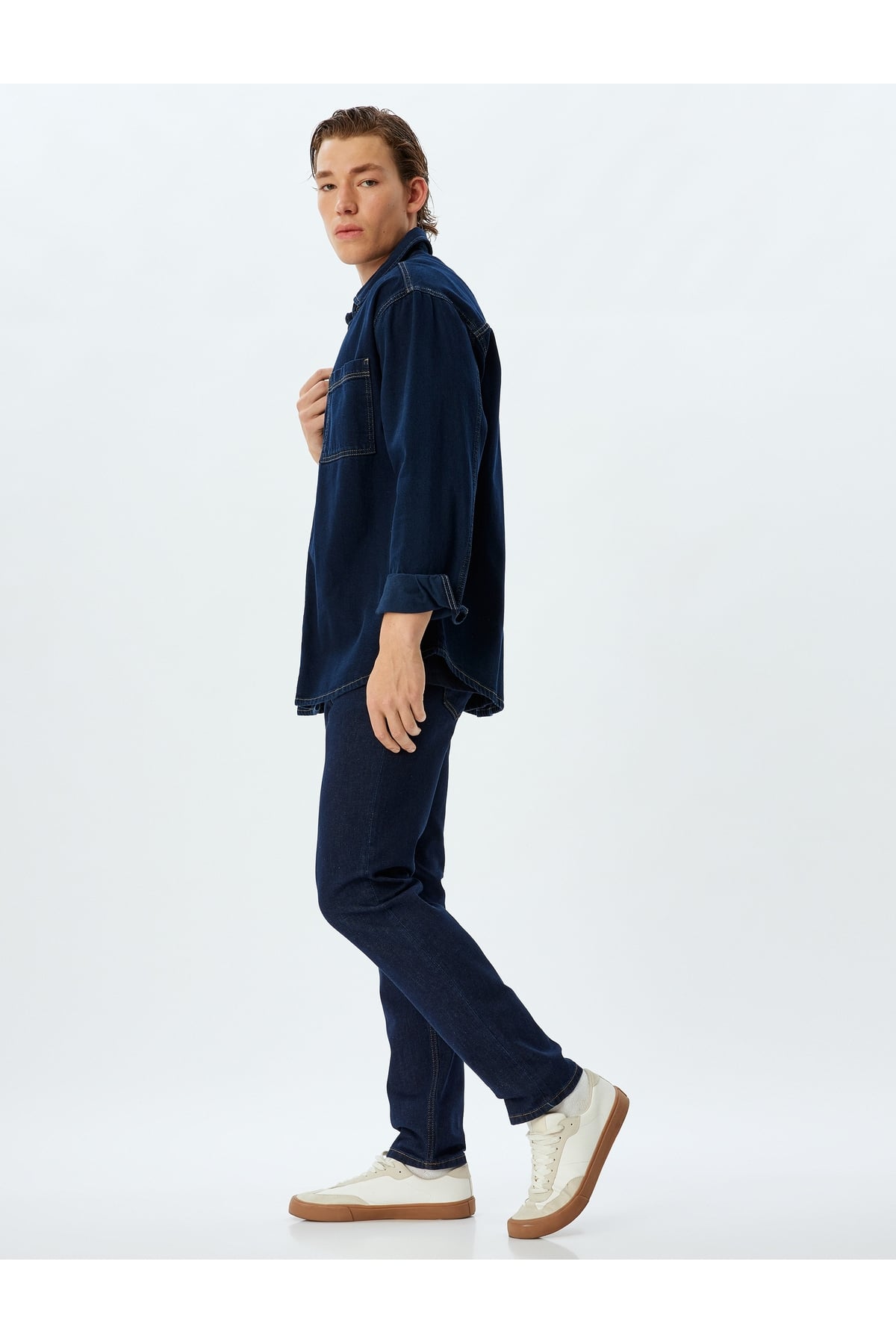 Slim Fit Kot Pantolon - Brad Jean 5wam40112ıd Koyu Indigo