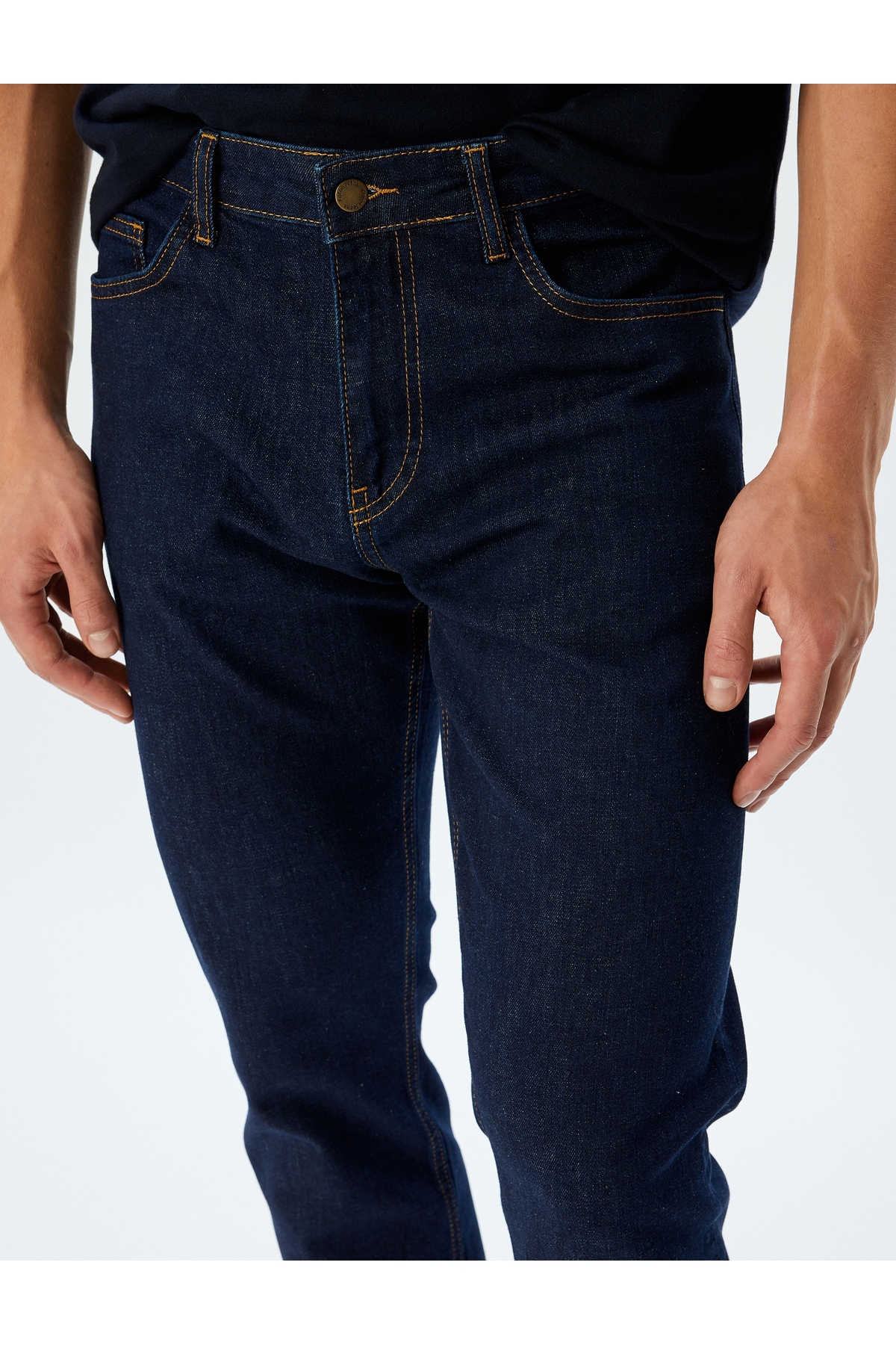 Slim Fit Kot Pantolon - Brad Jean 5wam40112ıd Koyu Indigo