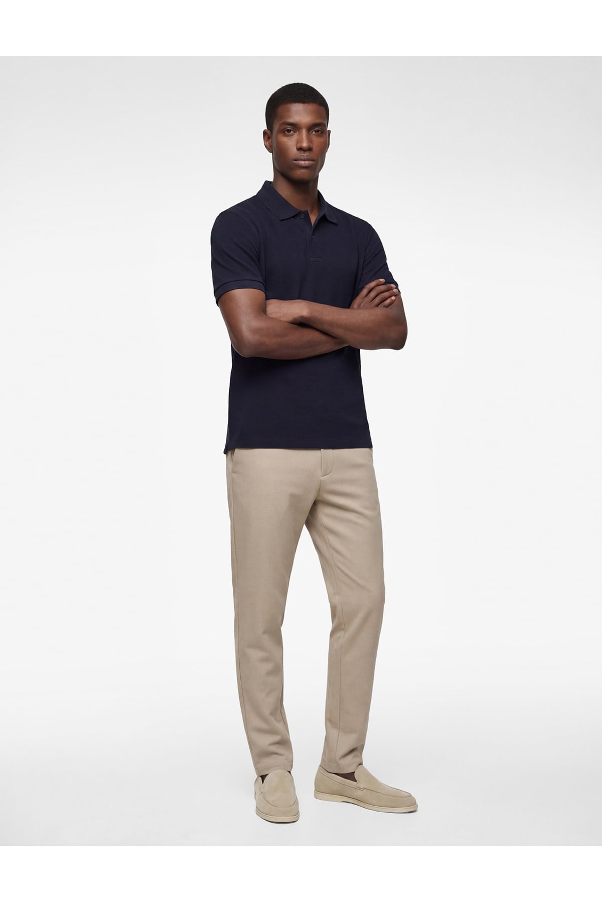Slim Fit Normal Bel Cepli Kumaş Pantolon