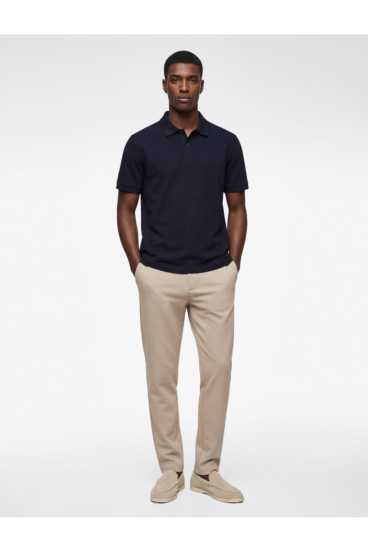 Slim Fit Normal Bel Cepli Kumaş Pantolon