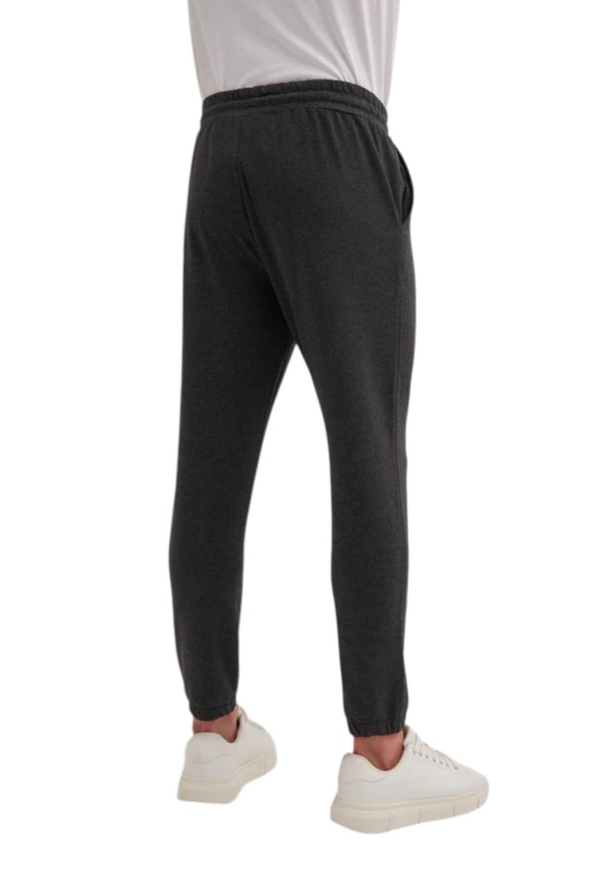 Slim Fit Pamuk Karışımlı Likralı 2 İplik Eşofman Altı