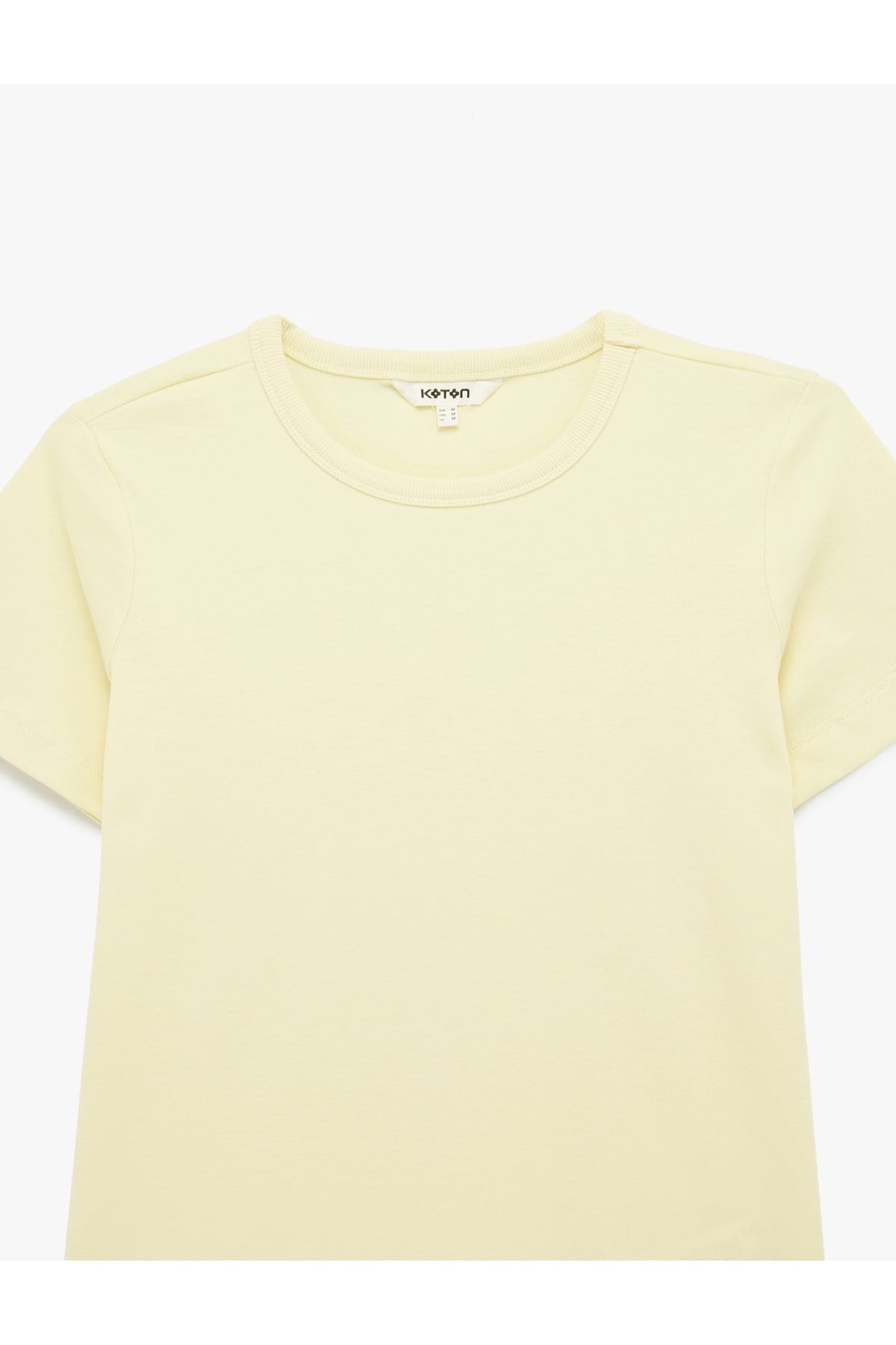Slim Fit Pamuklu Kısa Kollu Bisiklet Yaka Basic Tişört