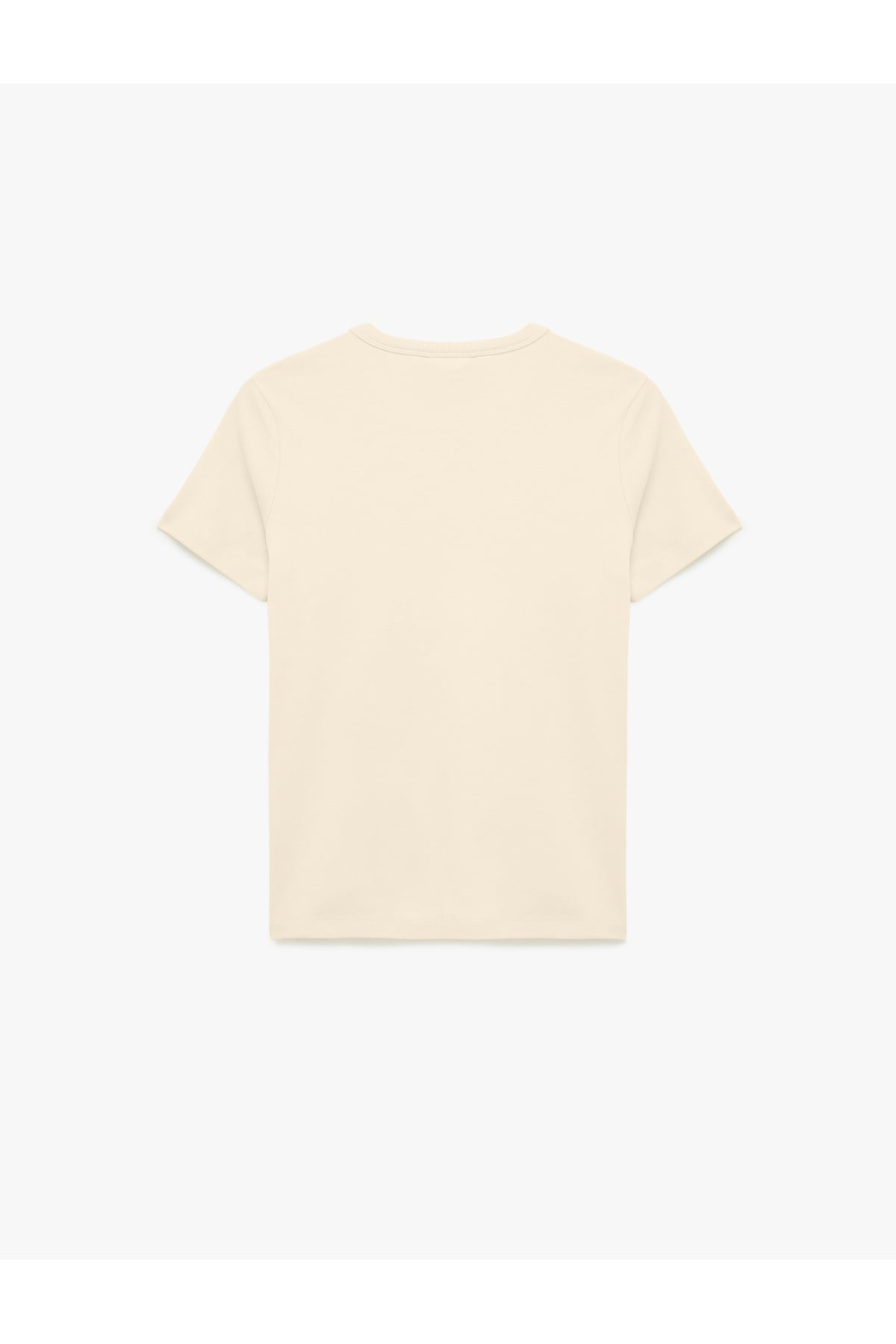 Slim Fit Pamuklu Kısa Kollu Bisiklet Yaka Basic Tişört