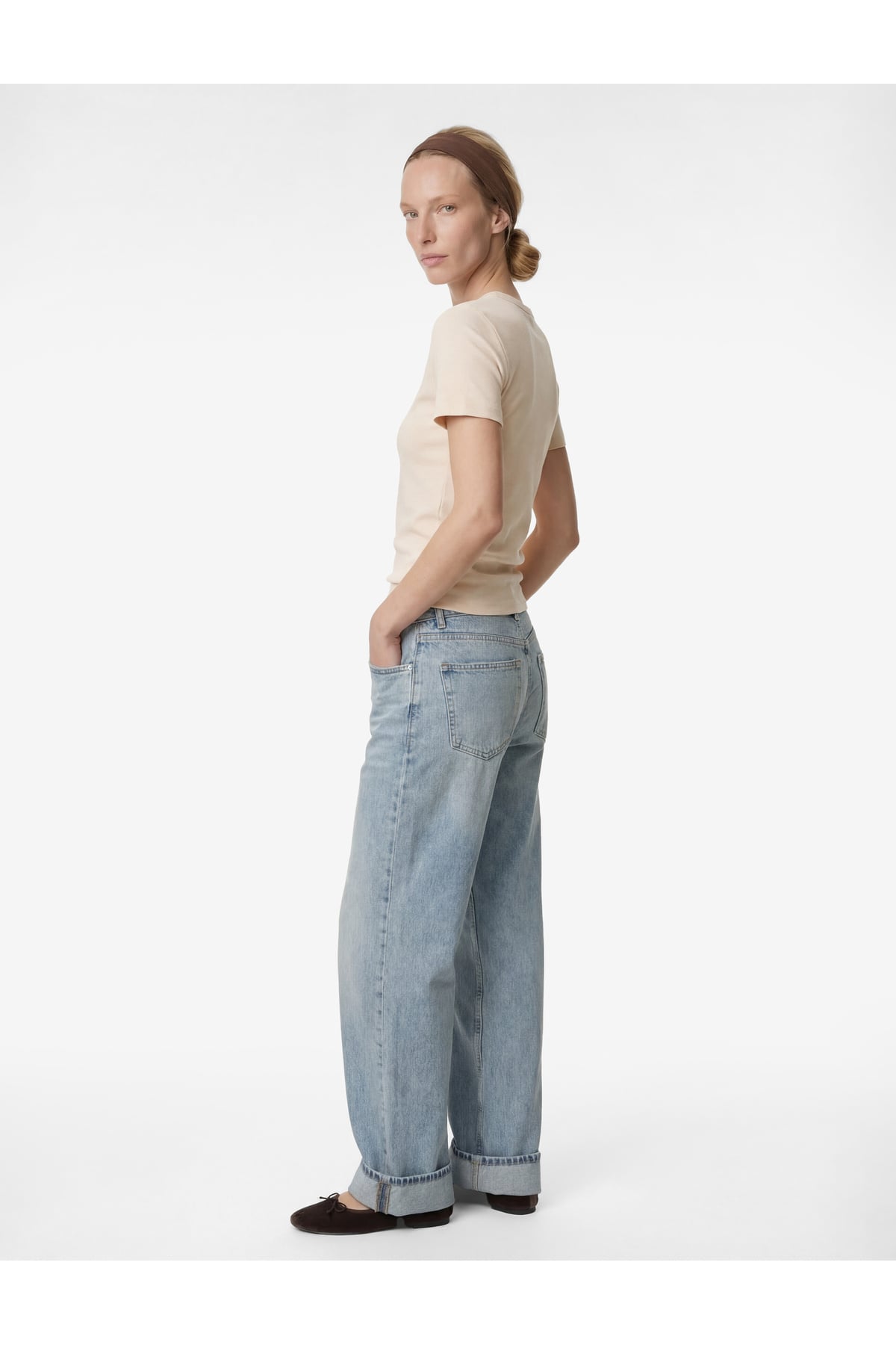 Slim Fit Pamuklu Kısa Kollu Bisiklet Yaka Basic Tişört