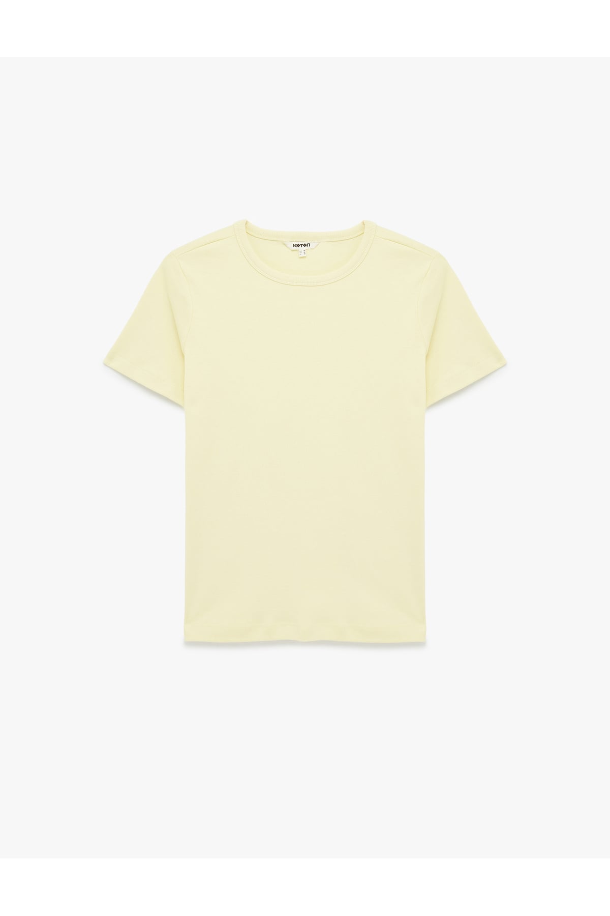 Slim Fit Pamuklu Kısa Kollu Bisiklet Yaka Basic Tişört