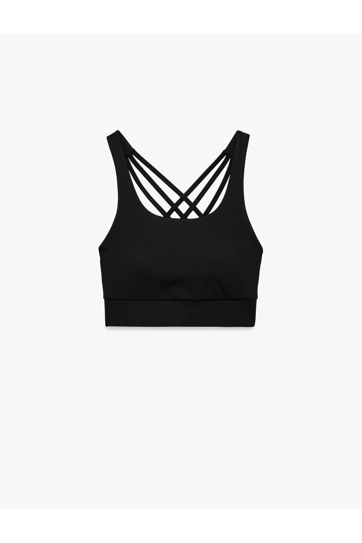 Slim Fit U Yaka Sırt Detaylı Sporcu Sütyeni