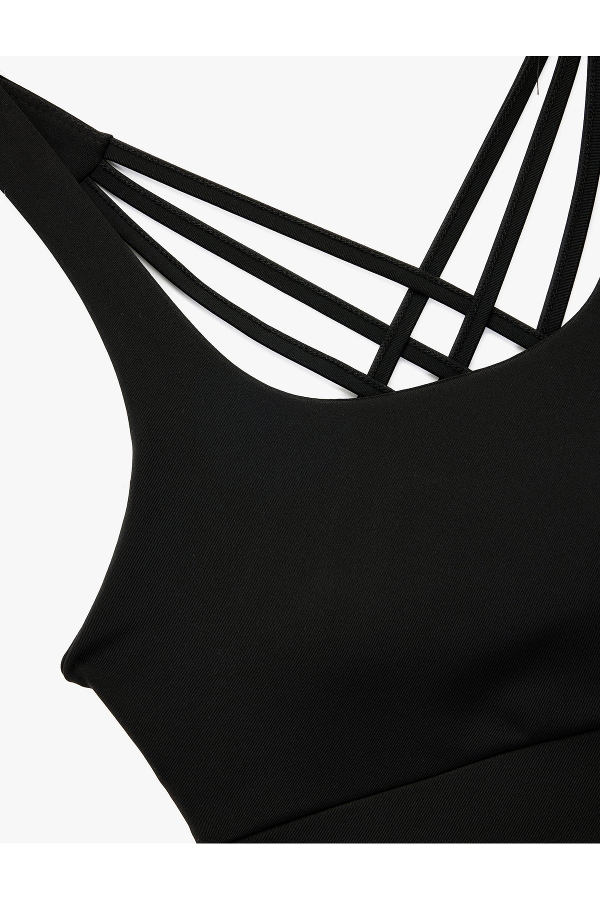 Slim Fit U Yaka Sırt Detaylı Sporcu Sütyeni