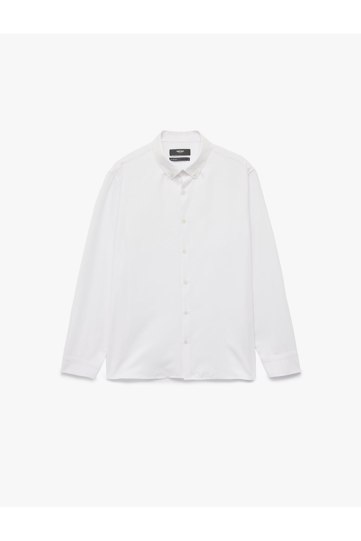 Slim Fit Uzun Kollu Düğmeli Klasik Yaka Gömlek