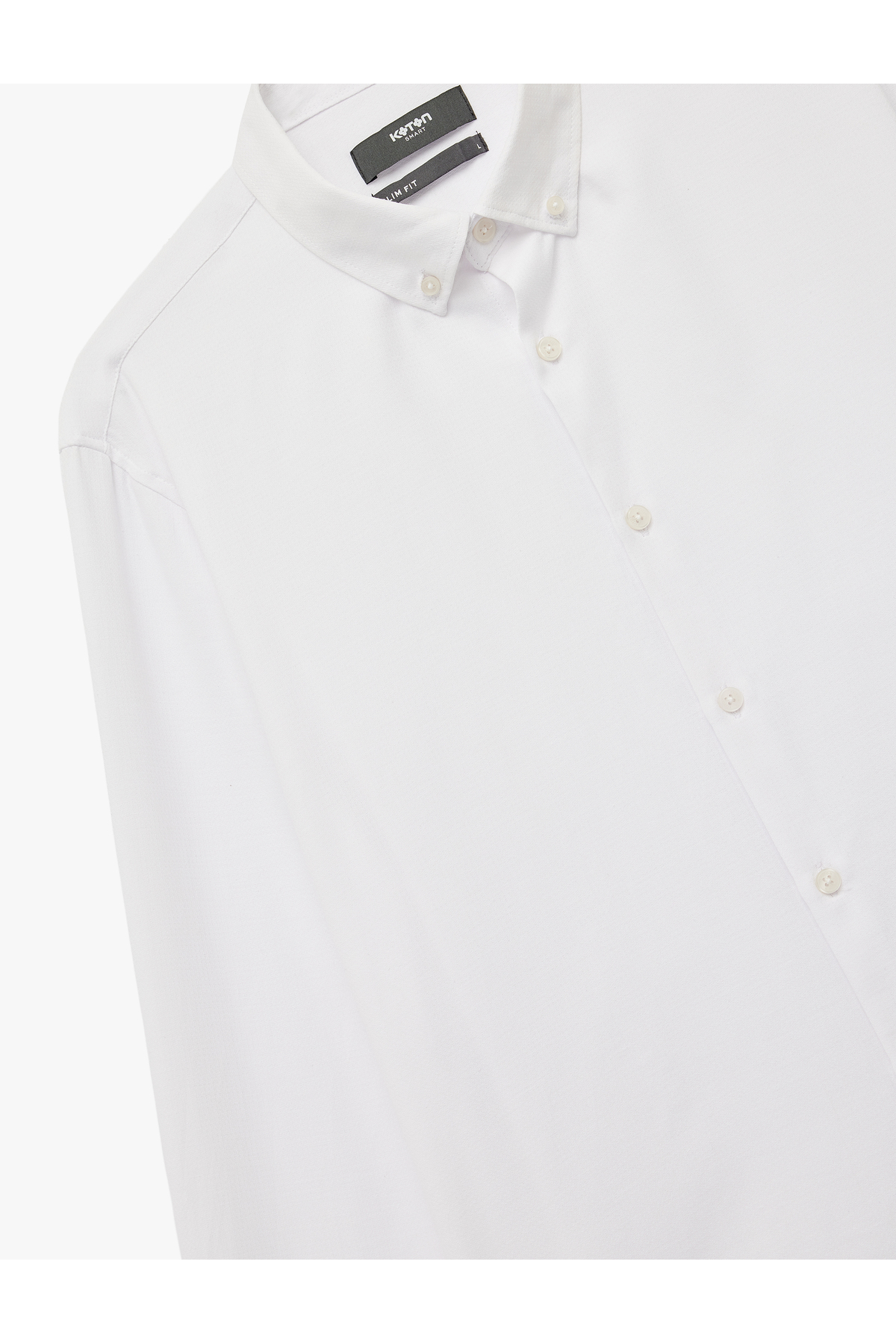 Slim Fit Uzun Kollu Düğmeli Klasik Yaka Gömlek
