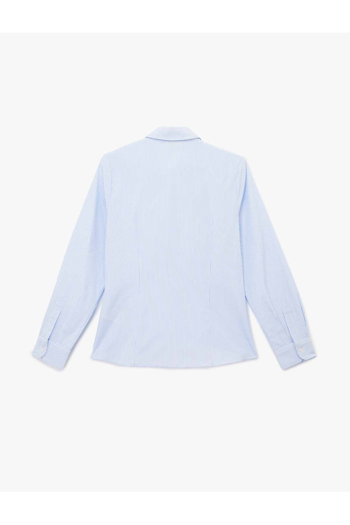 Slim Fit Uzun Kollu Klasik Yaka Çizgili Gömlek