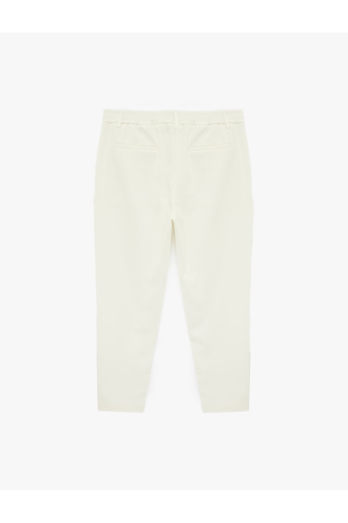 Slim Fit Viskon Karışımlı Cepli Düğmeli Chino Pantolon