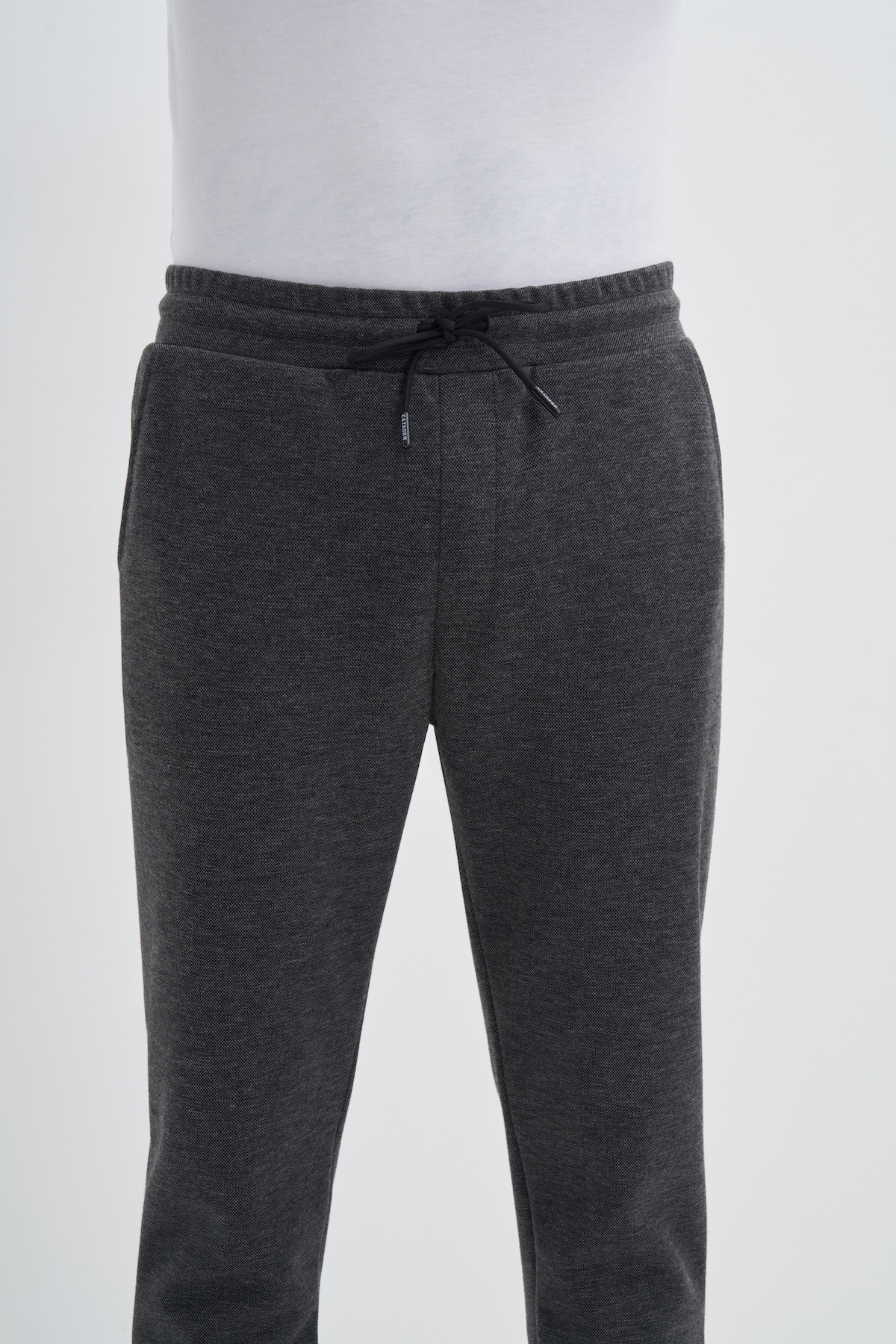 Slim Fit Viskon Karışımlı Pike Eşofman Altı