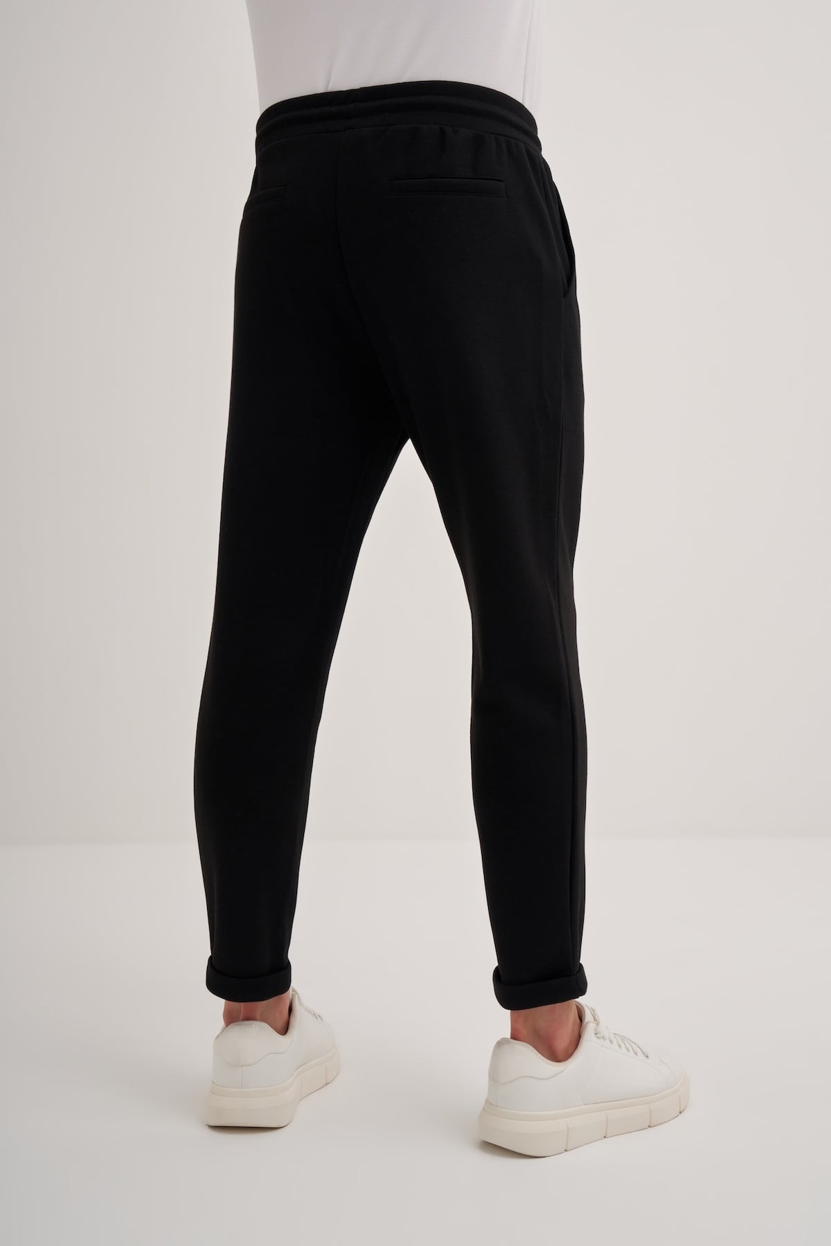 Slim Fit Viskon Karışımlı Pike Eşofman Altı
