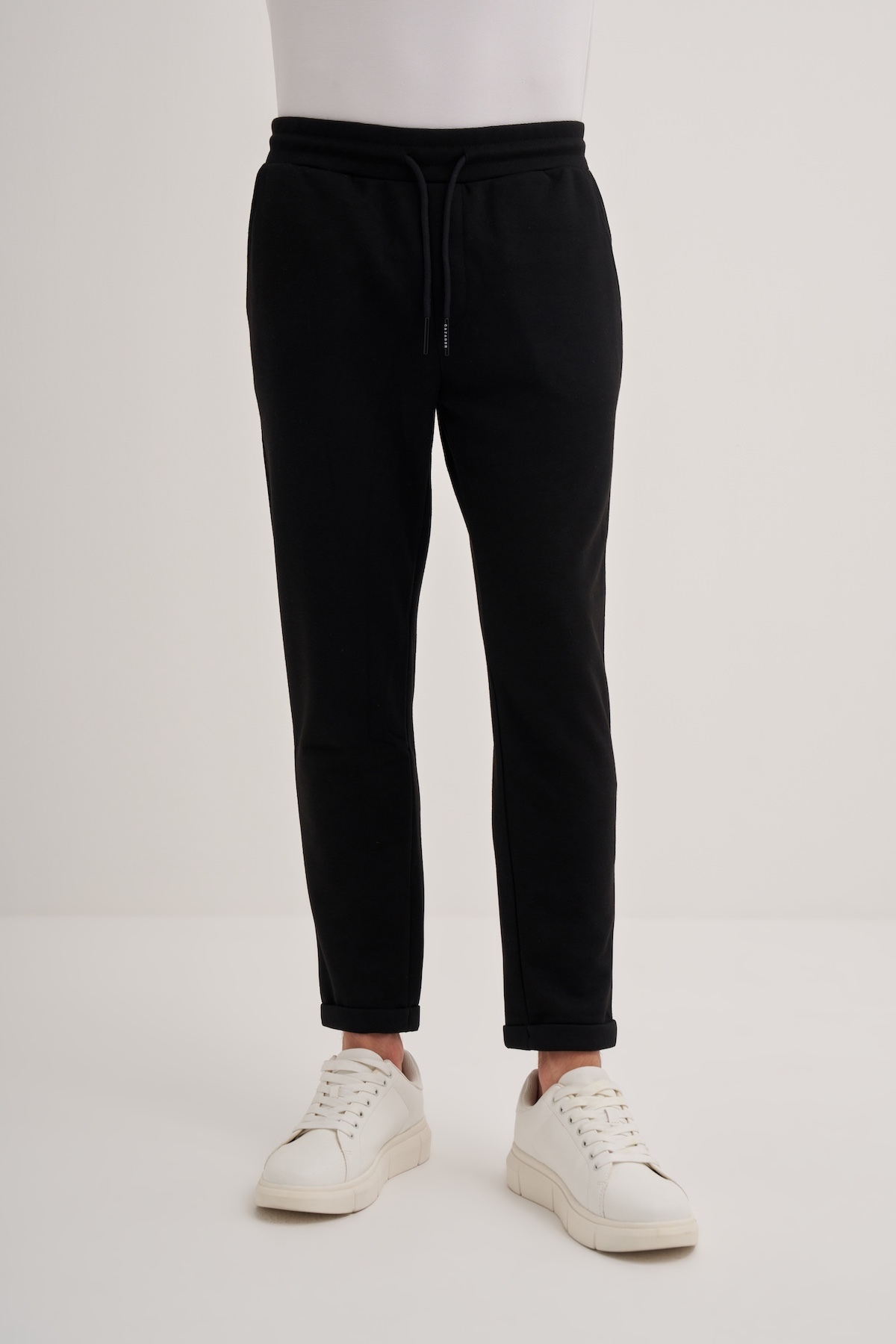 Slim Fit Viskon Karışımlı Pike Eşofman Altı