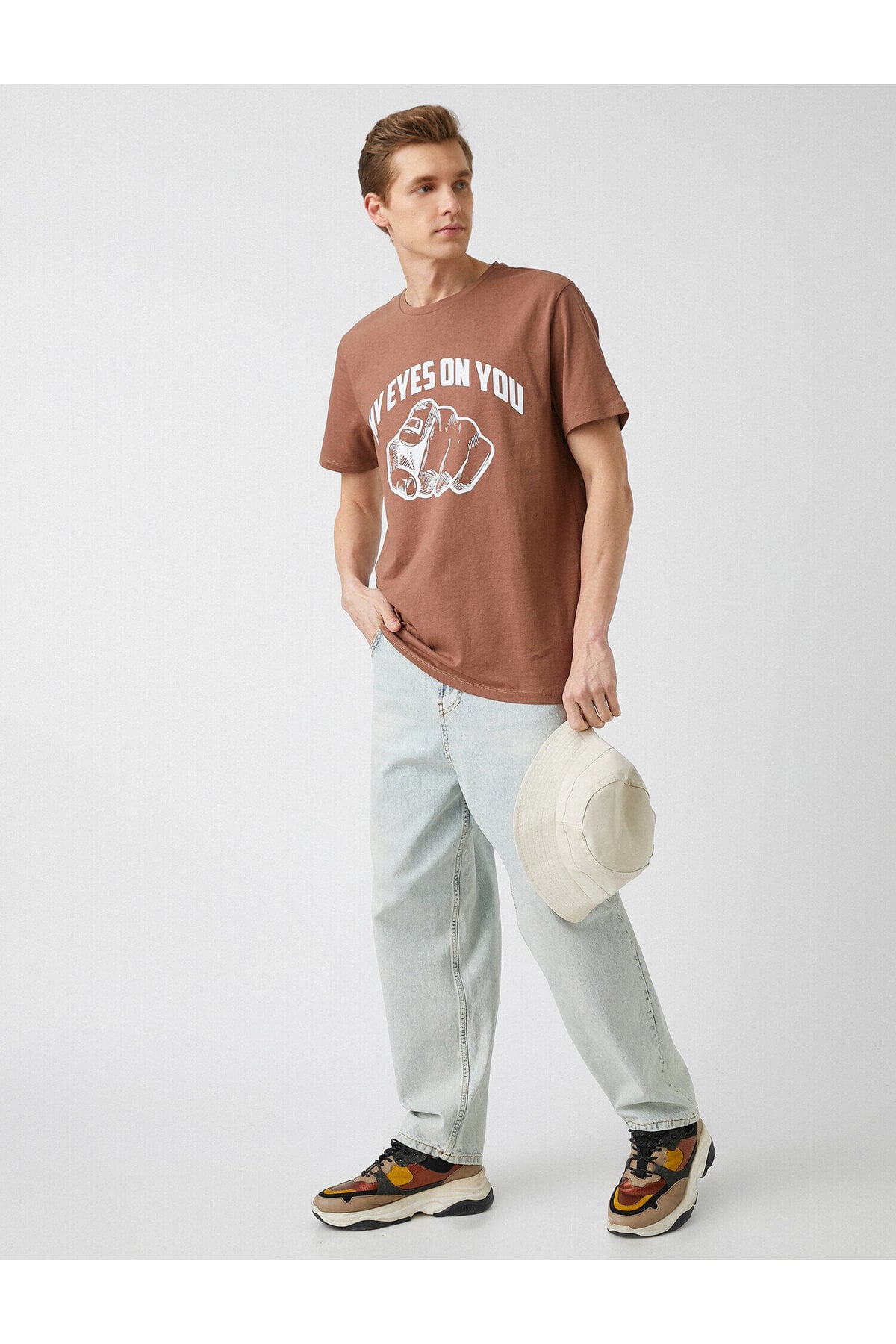 Slogan Printed T-shirt