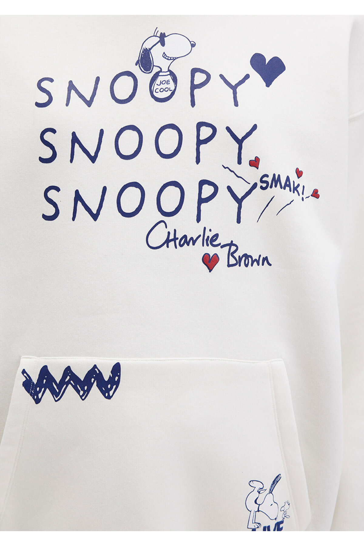 Snoopy Baskılı Ekru Sweatshirt 1S10470-80194