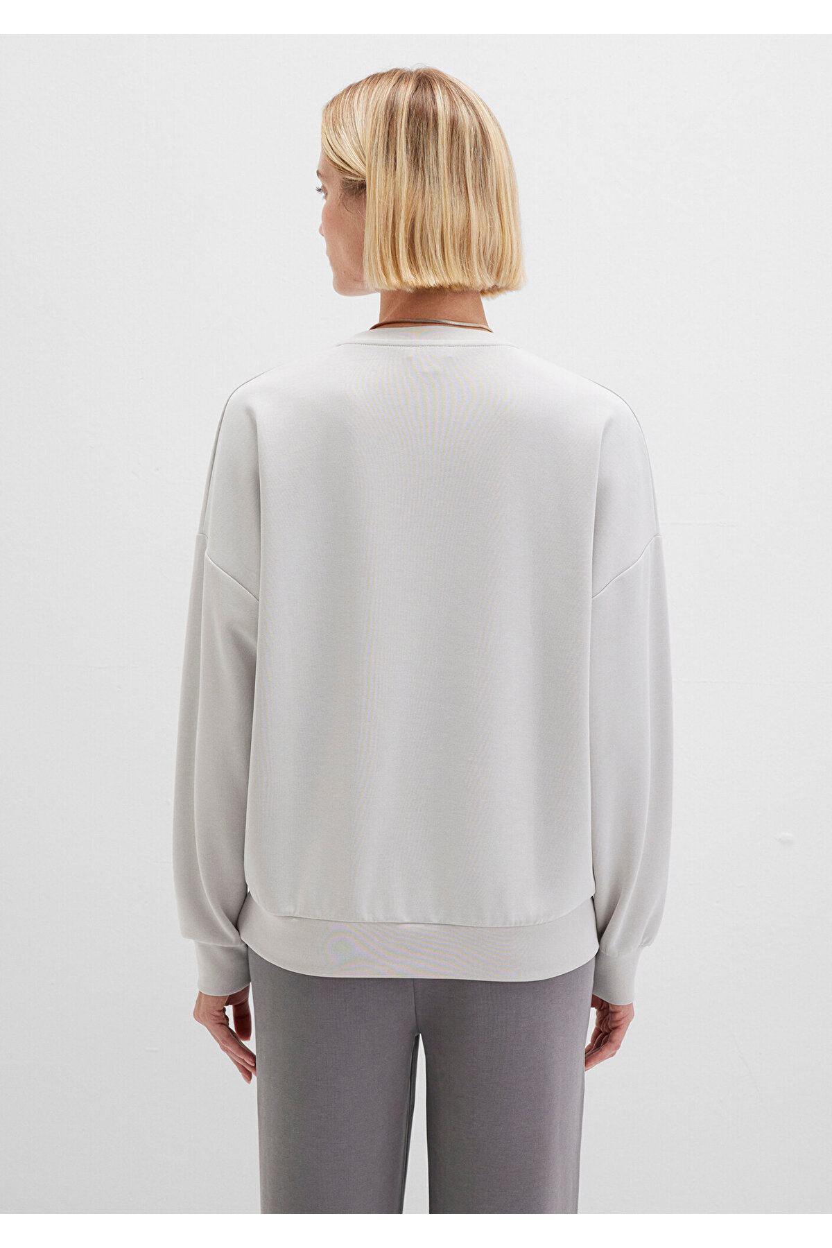 Soft-Premium Gri (TENCEL™) Modal Karışımlı Sweatshirt 168837-70074