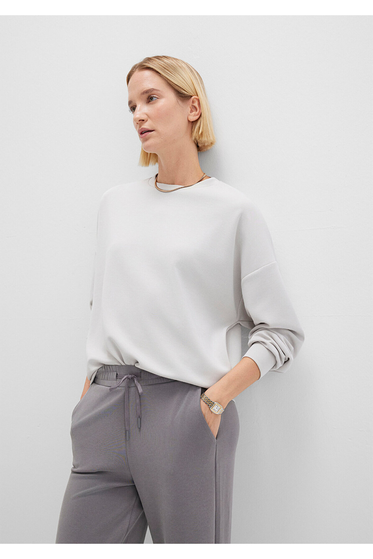 Soft-Premium Gri (TENCEL™) Modal Karışımlı Sweatshirt 168837-70074