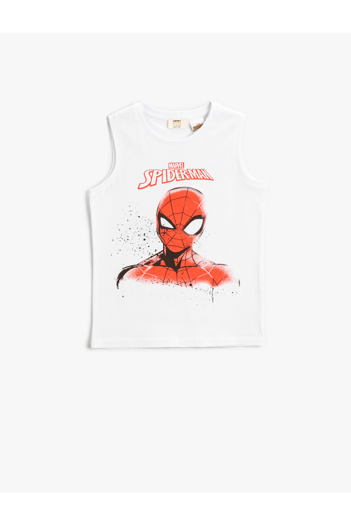 Spiderman Baskılı Lisanslı Atlet Bisiklet Yaka Pamuklu