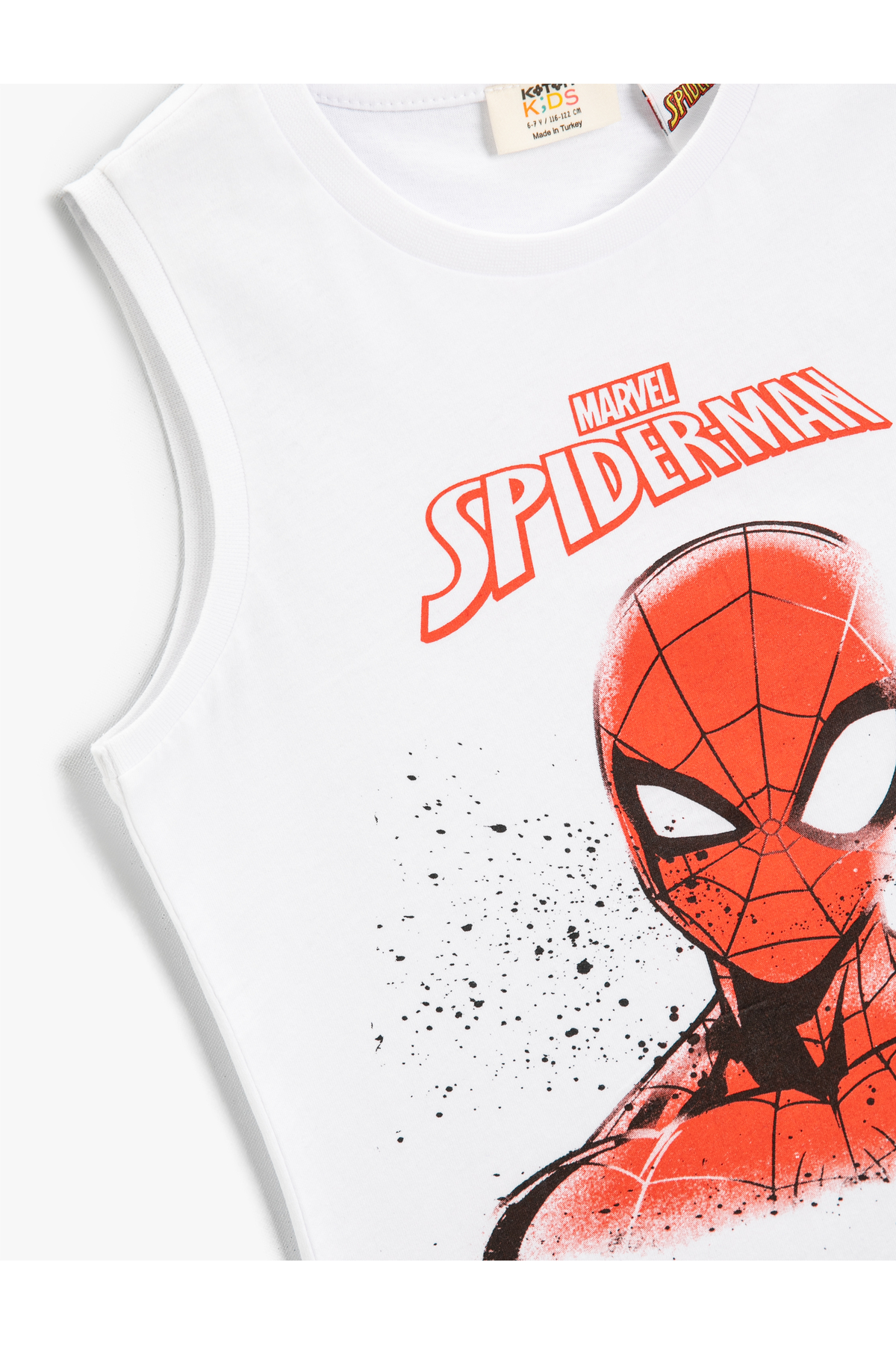 Spiderman Baskılı Lisanslı Atlet Bisiklet Yaka Pamuklu