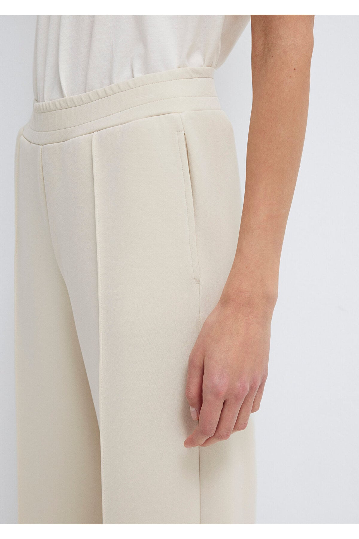 Sporty Lux Ekru (TENCEL™) Modal Karışımlı Eşofman Altı 1010634-70065