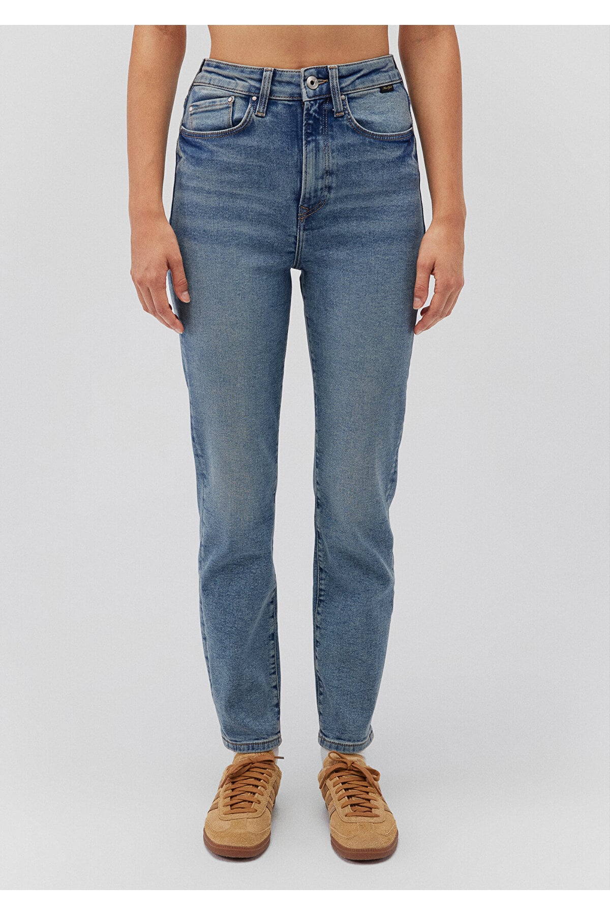Star Gold Shape Puslu Indigo Mavisi Jean Pantolon 101077-87796