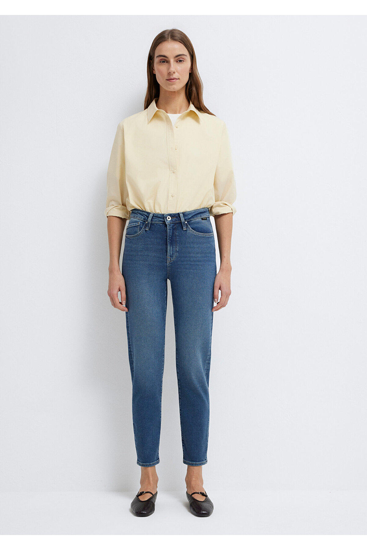 Star Gold Shape Puslu Koyu Jean Pantolon 101077-90534