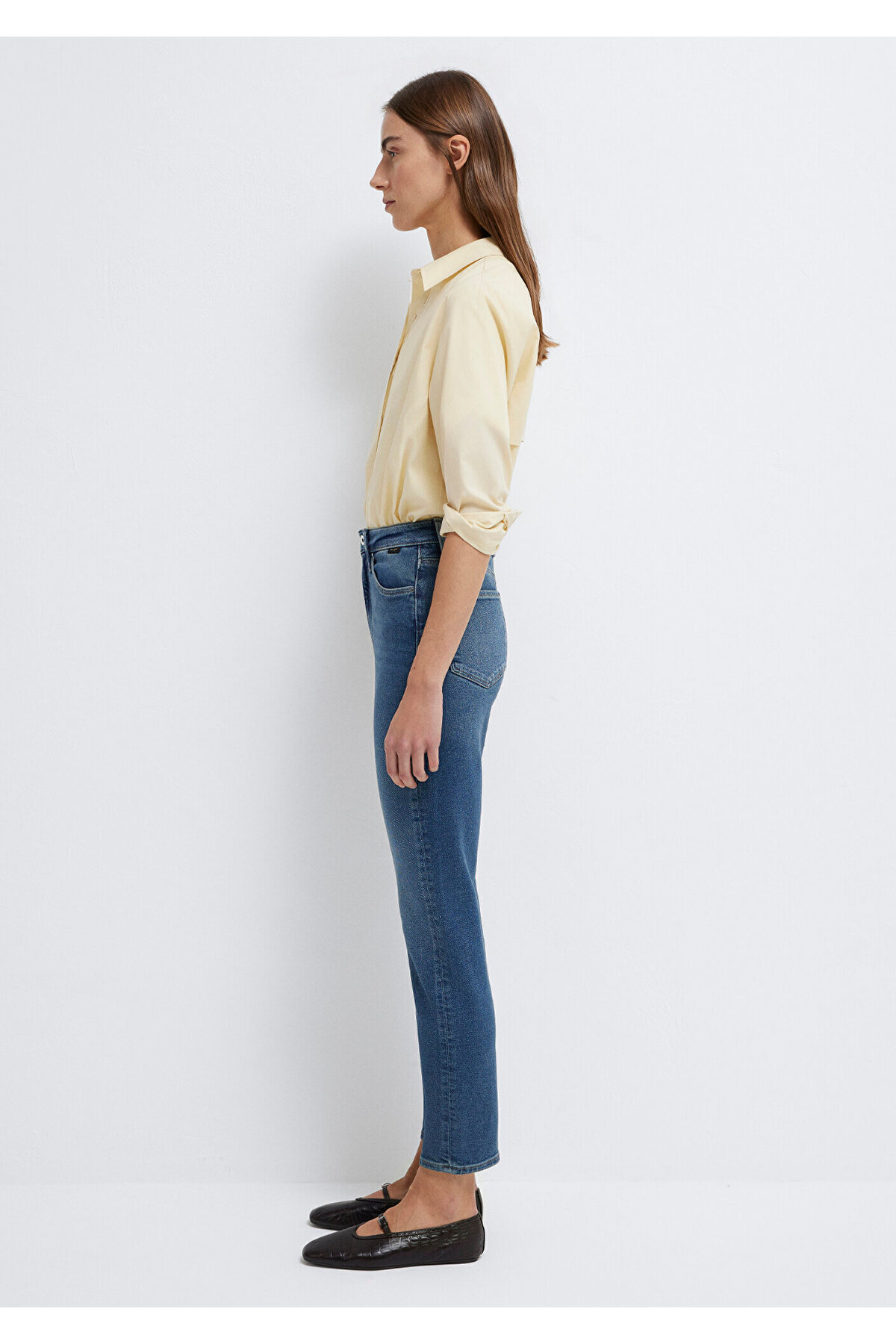 Star Gold Shape Puslu Koyu Jean Pantolon 101077-90534