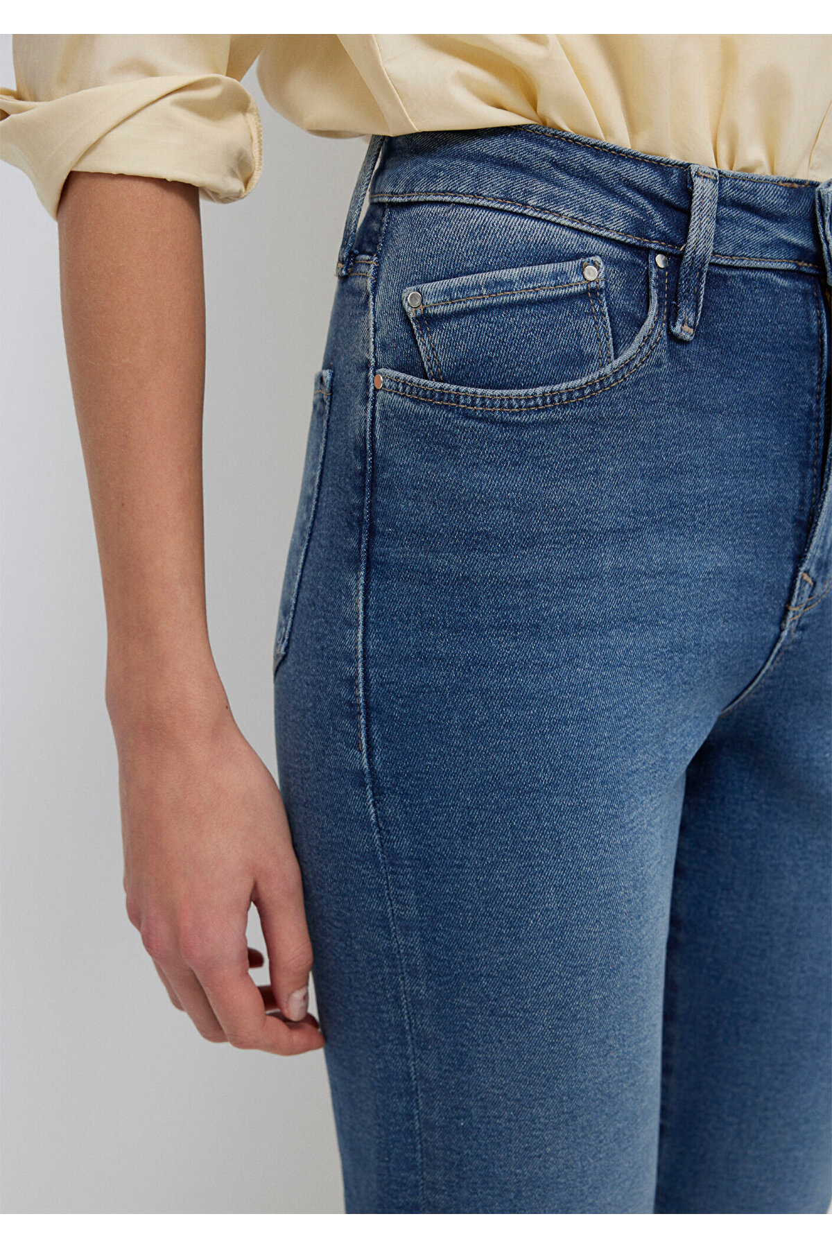Star Gold Shape Puslu Koyu Jean Pantolon 101077-90534