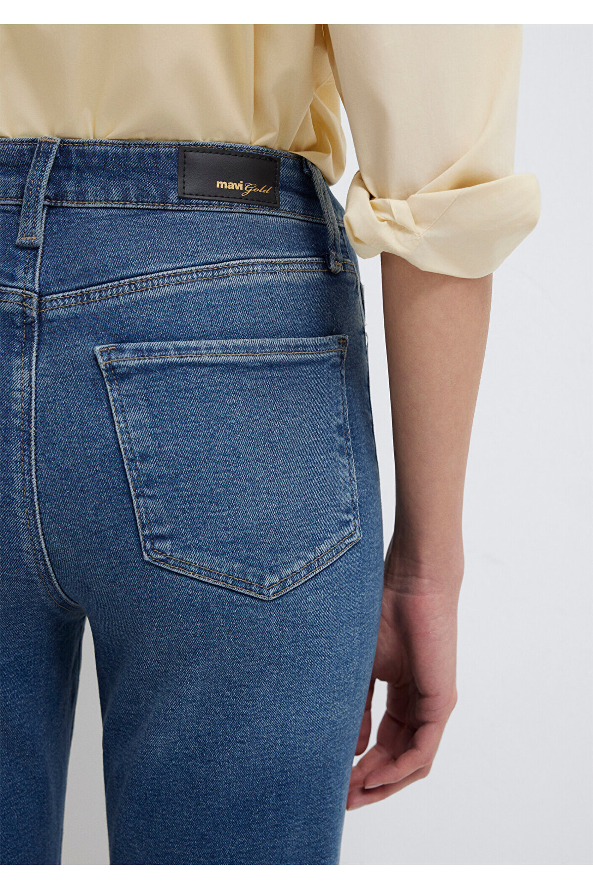 Star Gold Shape Puslu Koyu Jean Pantolon 101077-90534