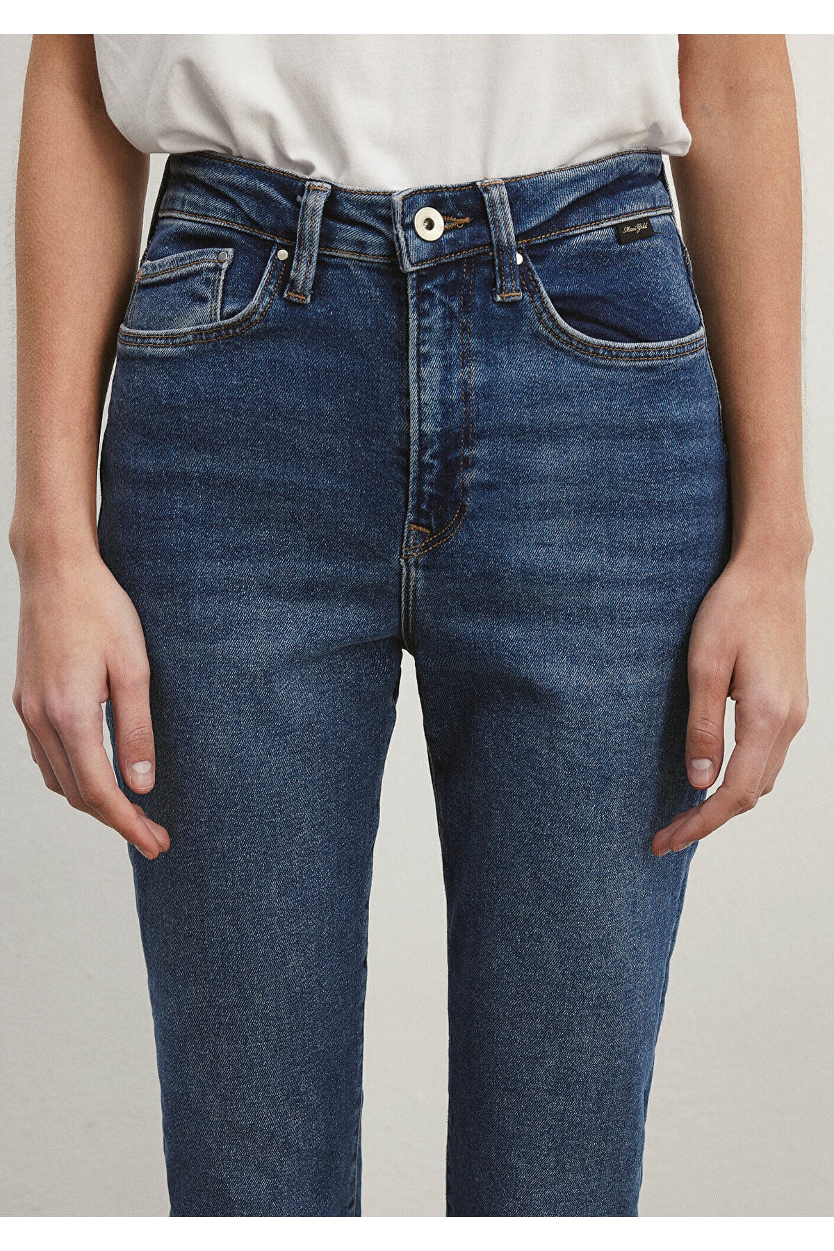 Star Gold Shape Vintage Indigo Mavisi Jean Pantolon 101077-85261