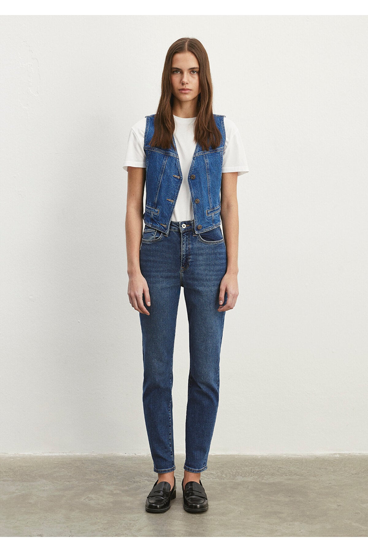 Star Gold Shape Vintage Indigo Mavisi Jean Pantolon 101077-85261