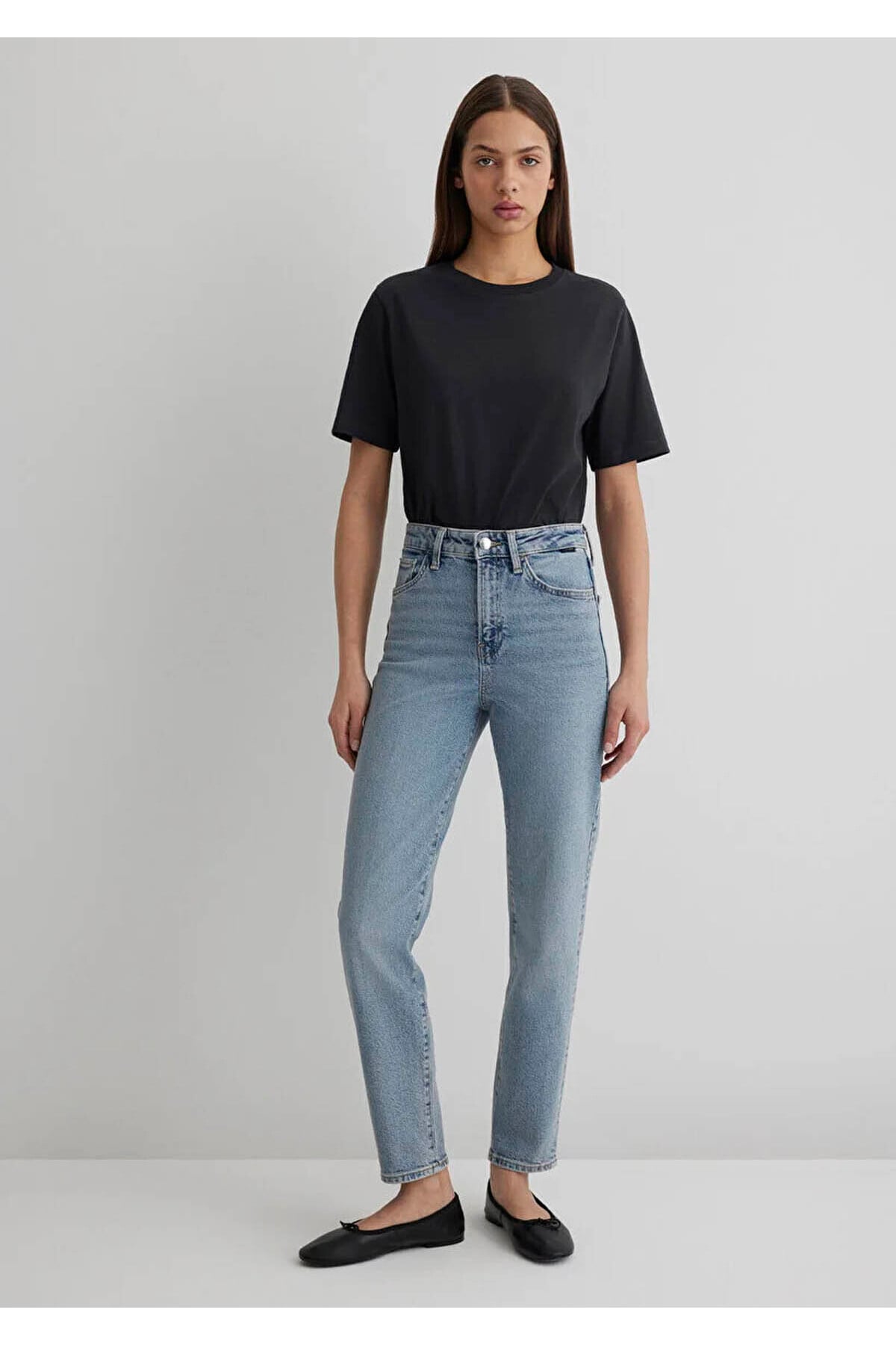 Star Indigo Ripped Gold Icon Kadın Jean Pantolon (101077-30503)
