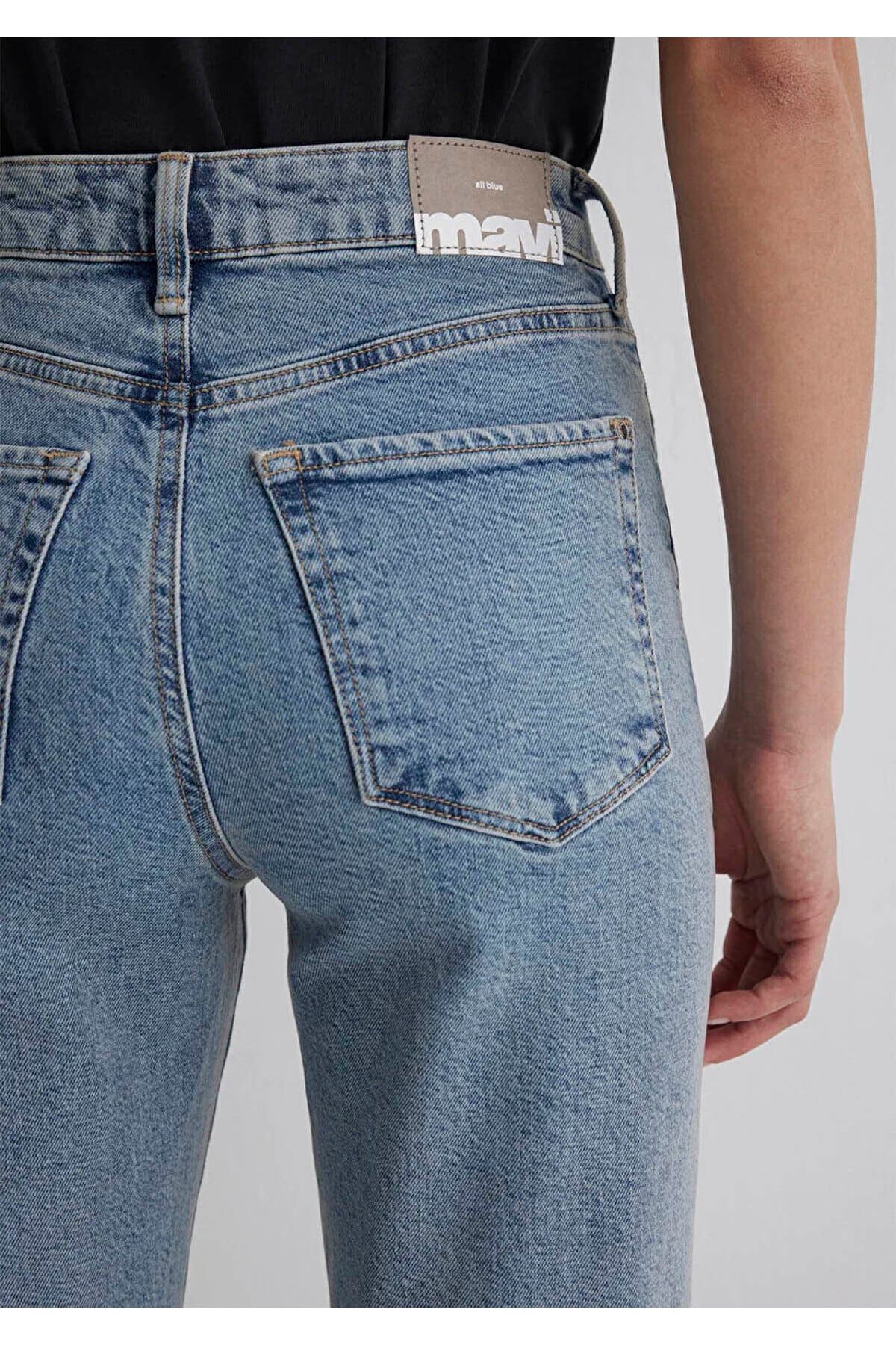 Star Indigo Ripped Gold Icon Kadın Jean Pantolon (101077-30503)