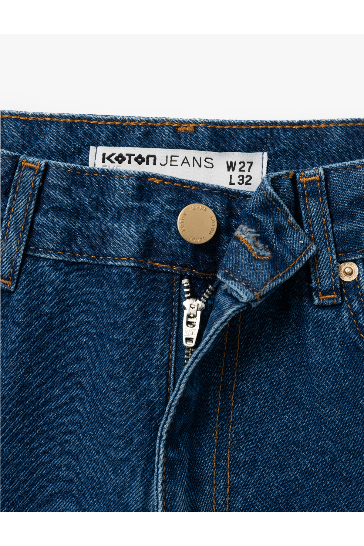 Straight Fit Düz Paça Cepli Denim Pantolon - Straight Fit Jeans