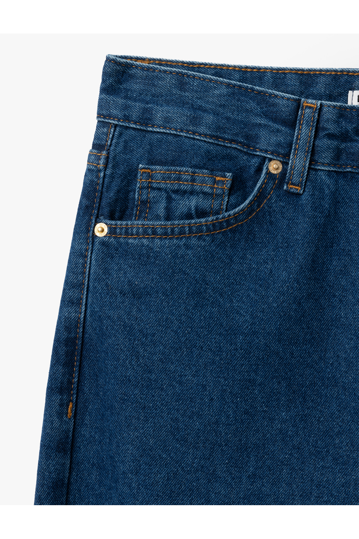 Straight Fit Düz Paça Cepli Denim Pantolon - Straight Fit Jeans