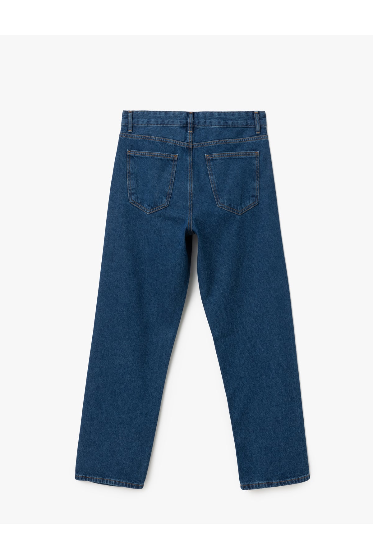 Straight Fit Düz Paça Cepli Denim Pantolon - Straight Fit Jeans