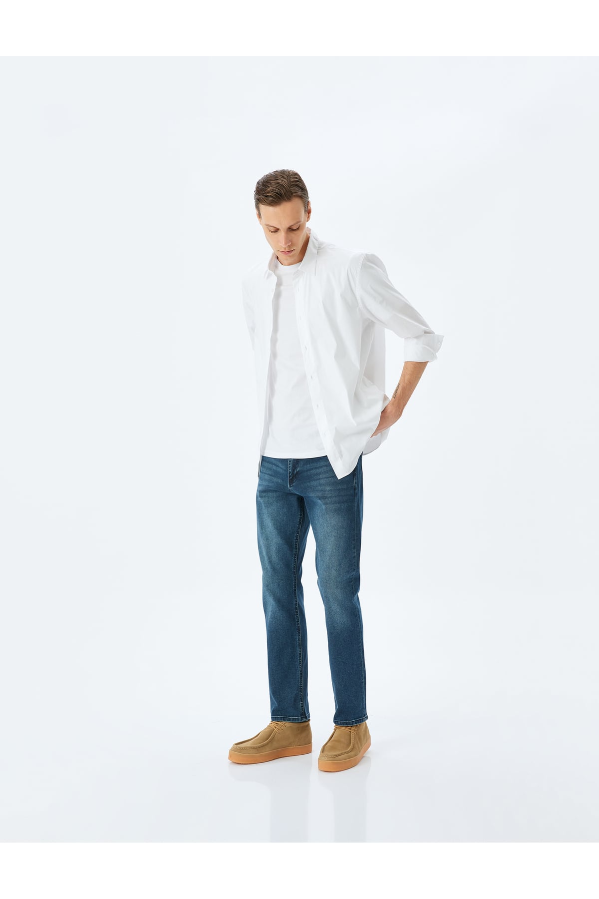 Straight Fit Kot Pantolon - Mark Jean
