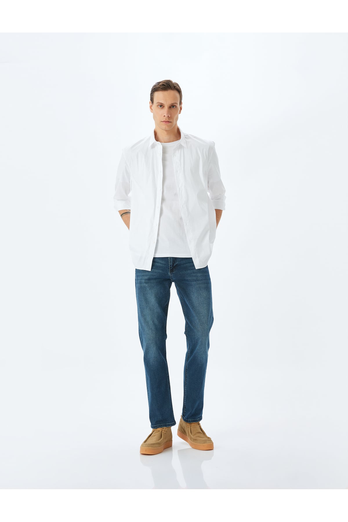 Straight Fit Kot Pantolon - Mark Jean