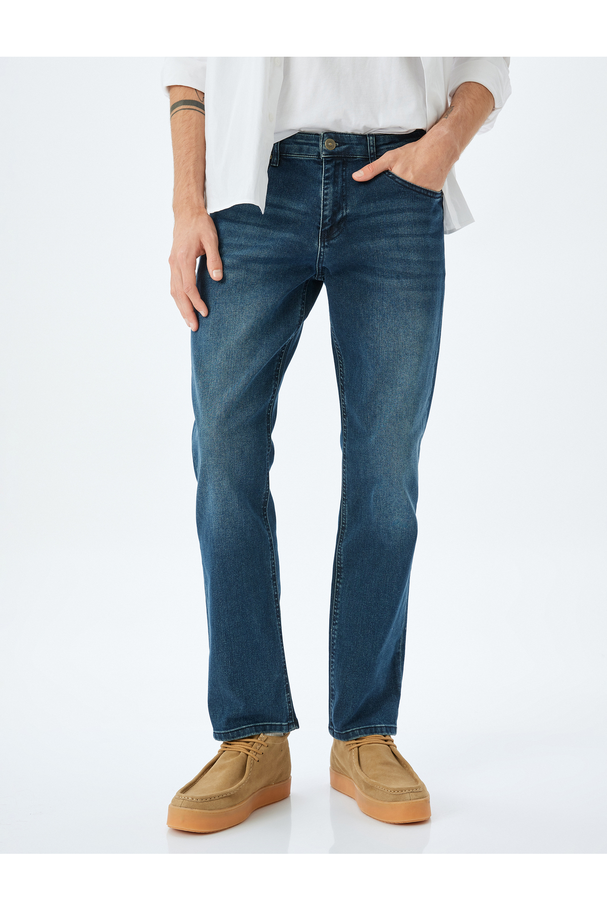 Straight Fit Kot Pantolon - Mark Jean